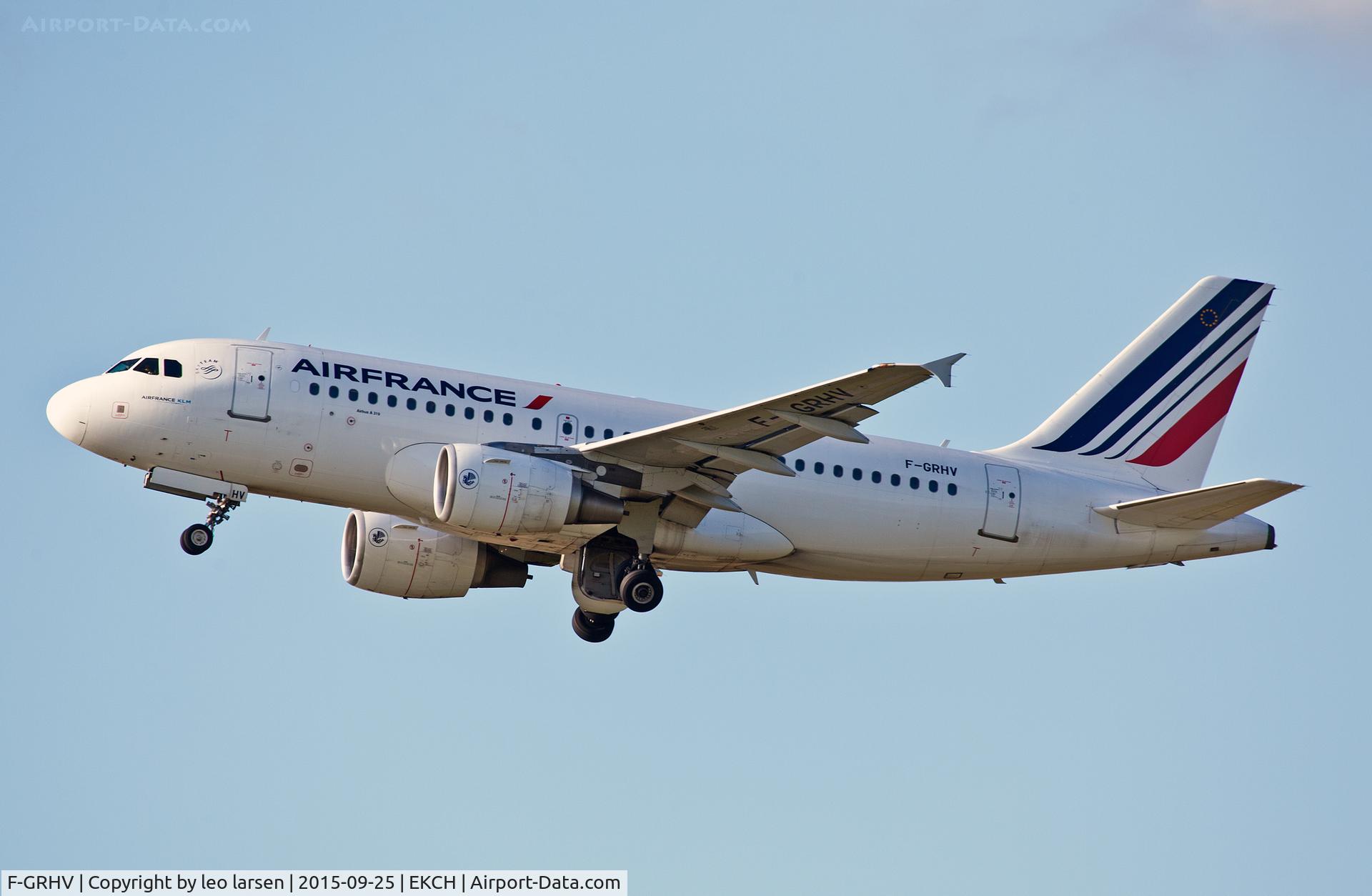 F-GRHV, 2001 Airbus A319-111 C/N 1505, Copenhagen 25.9.15