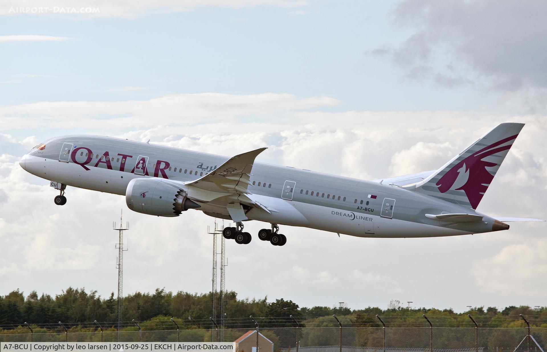 A7-BCU, 2015 Boeing 787-8 Dreamliner C/N 38339, Copenhagen 25.9.15