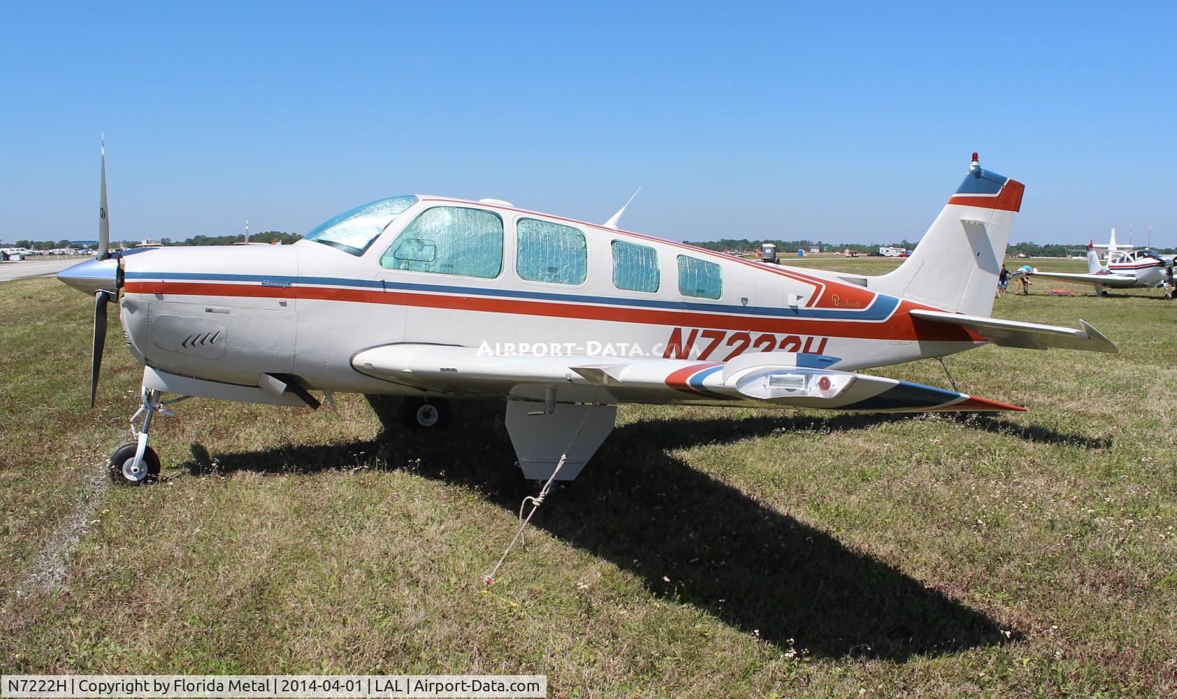 N7222H, 1984 Beech A36 Bonanza 36 C/N E-2179, Beech A36