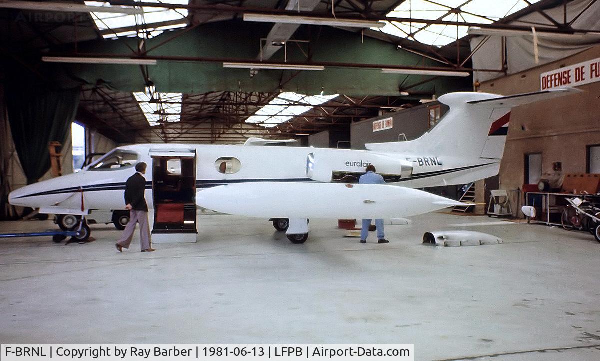 F-BRNL, 1968 Learjet 24B C/N 24-183, Learjet 24B [24-183] (Euralair International) Paris Le-Bourget~F 13/06/1981. From a slide.