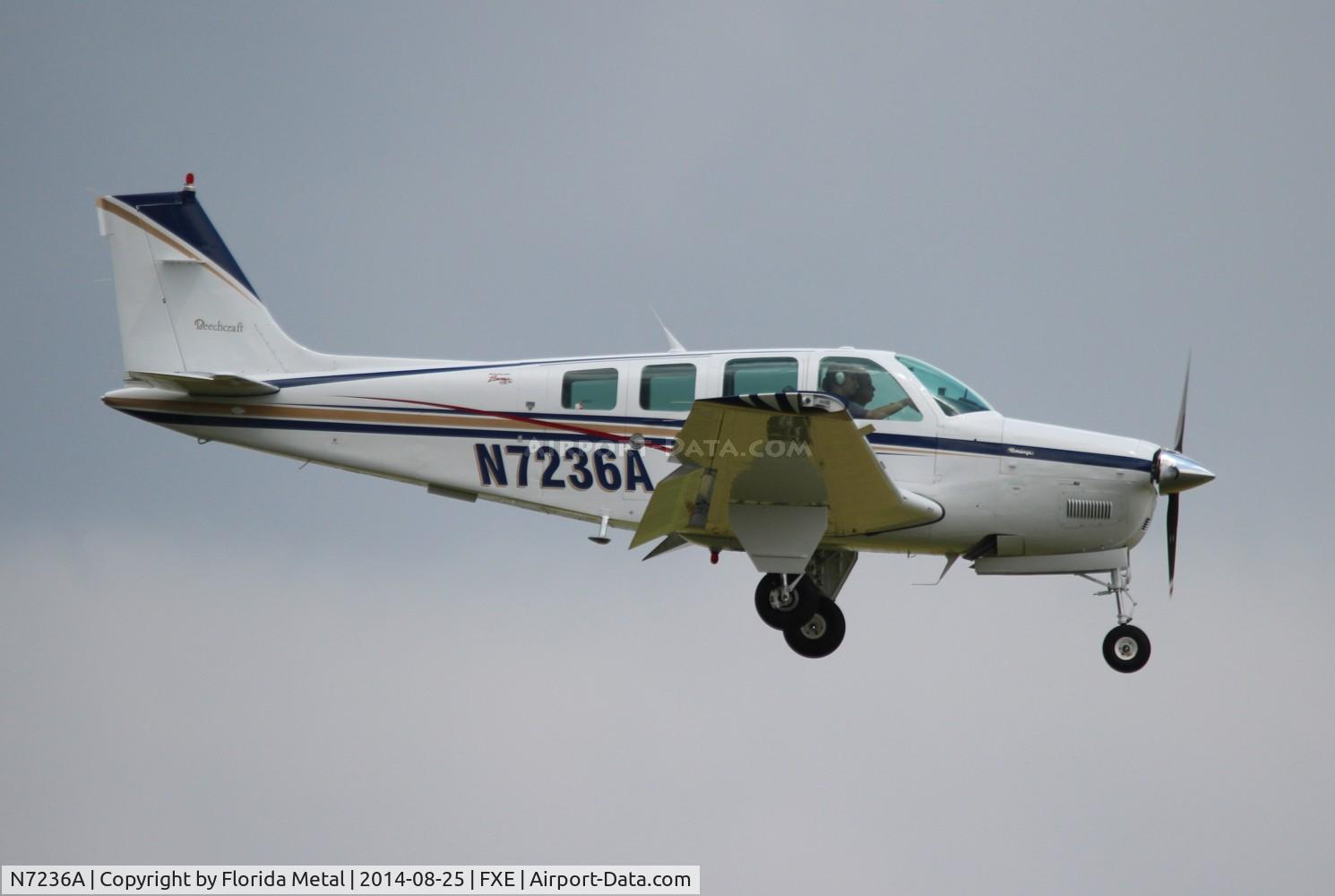 N7236A, 1984 Beech A36 Bonanza 36 C/N E-2209, A36 Bonanza