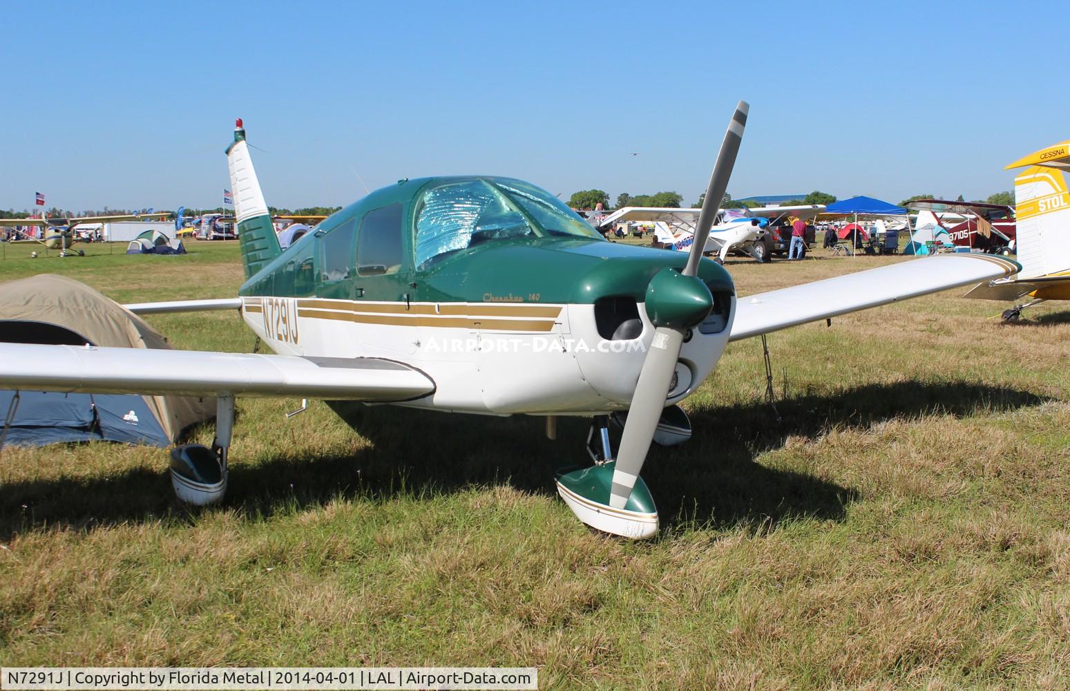 N7291J, 1968 Piper PA-28-140 C/N 28-24643, PA-28-140