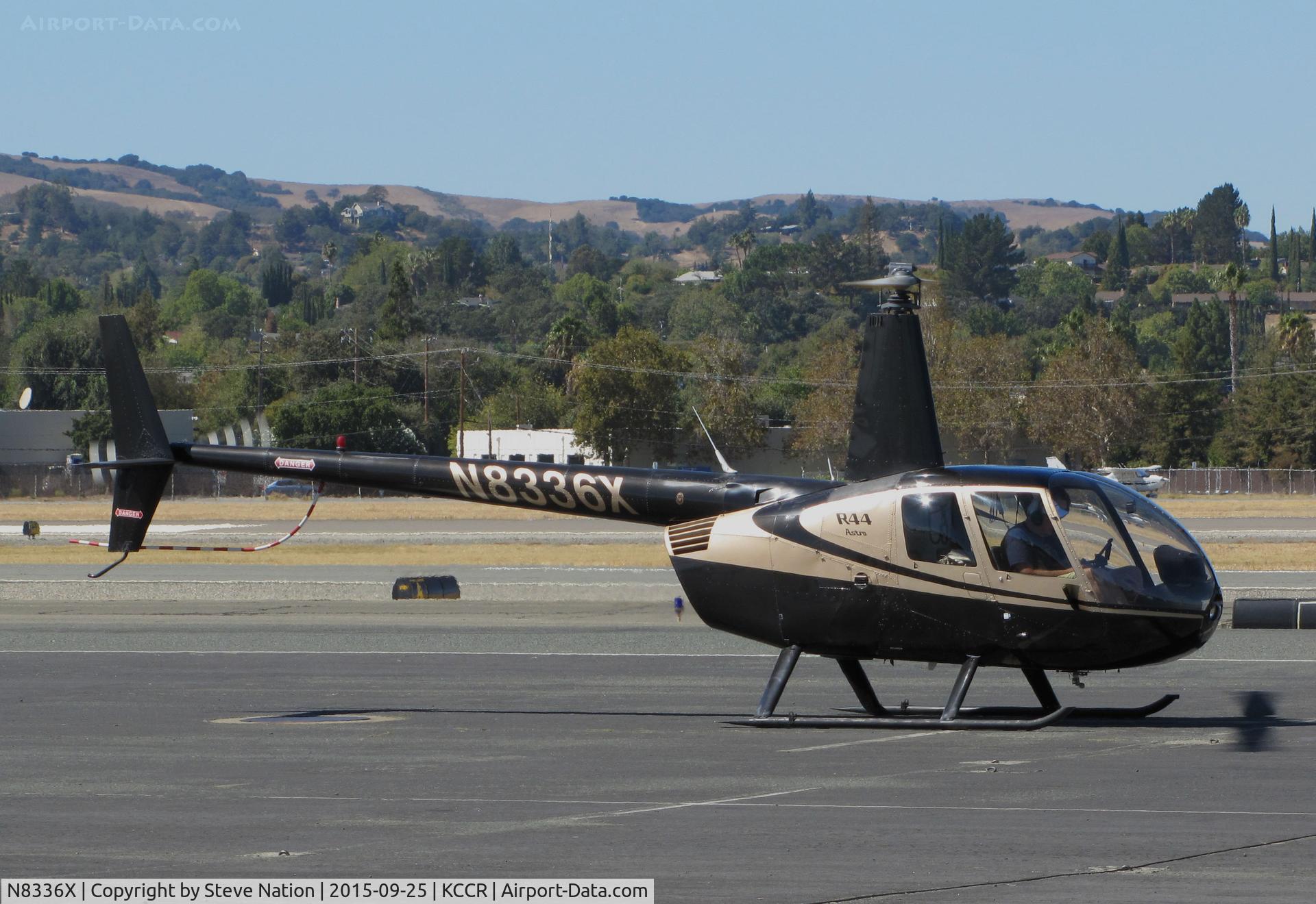 N8336X, 1996 Robinson R44 C/N 0228, Brian Conway & Associates (Van Nuys, CA) 1996 Robinson R44 @ Buchanan Field, Concord, CA with rotors turning