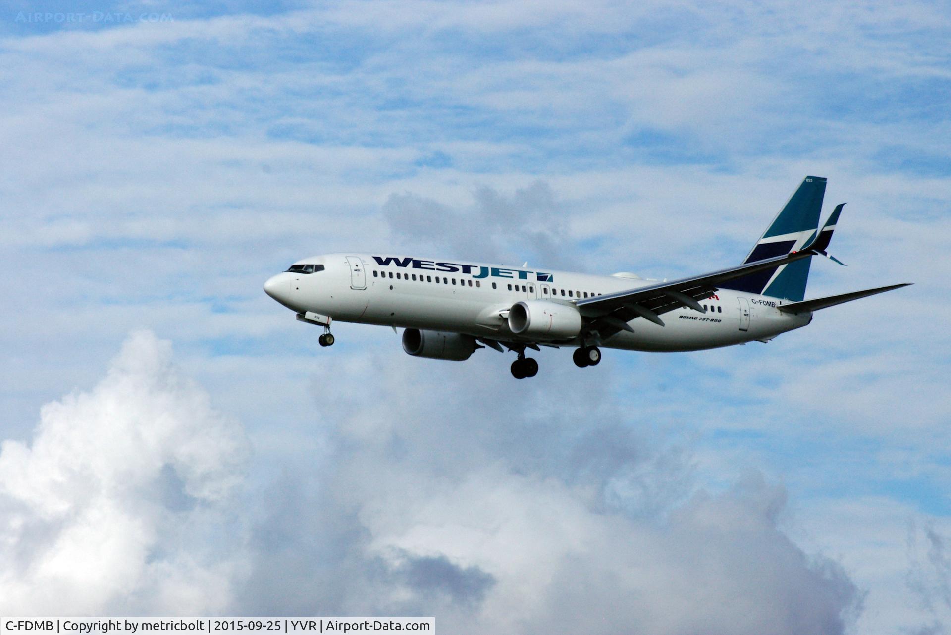 C-FDMB, 2014 Boeing 737-8CT C/N 60127, Landing at YVR