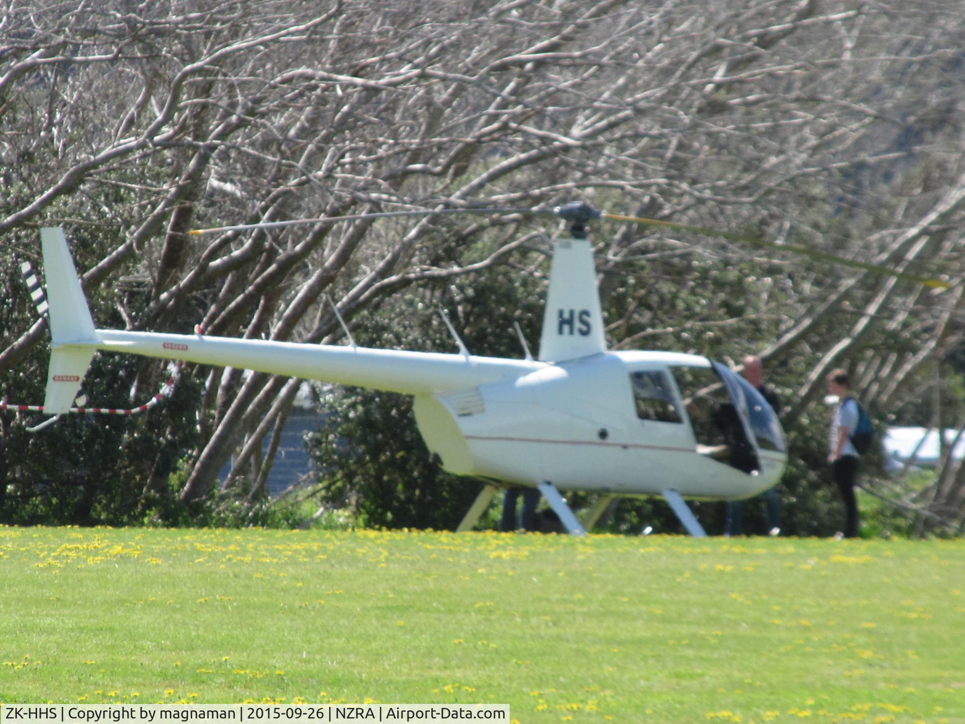 ZK-HHS, 2006 Robinson R44 II C/N 10955, just landed at Raglan