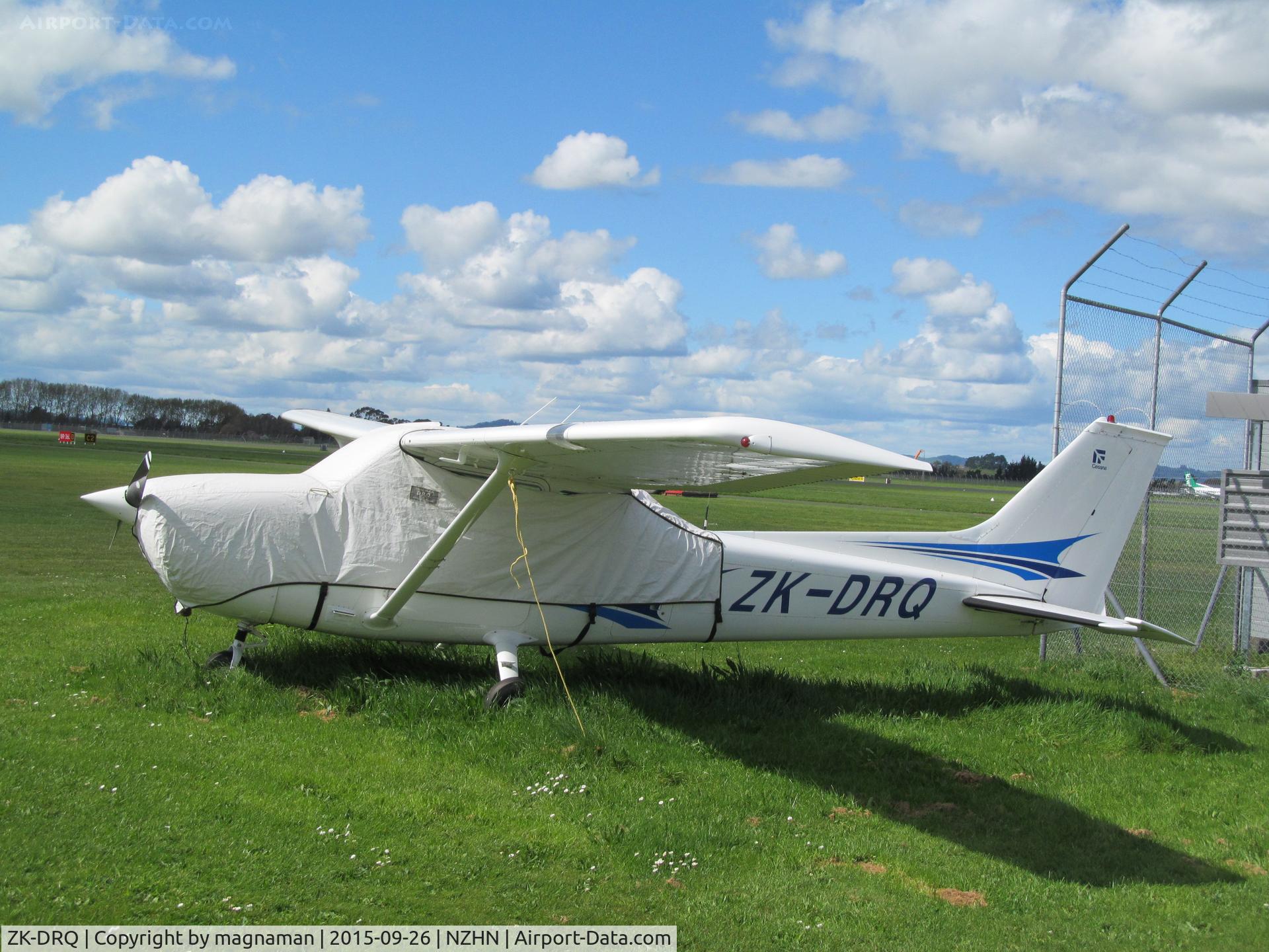 ZK-DRQ, Cessna 172M C/N 17263507, at flying club under cover - not sure why as it is a lovely warm day.