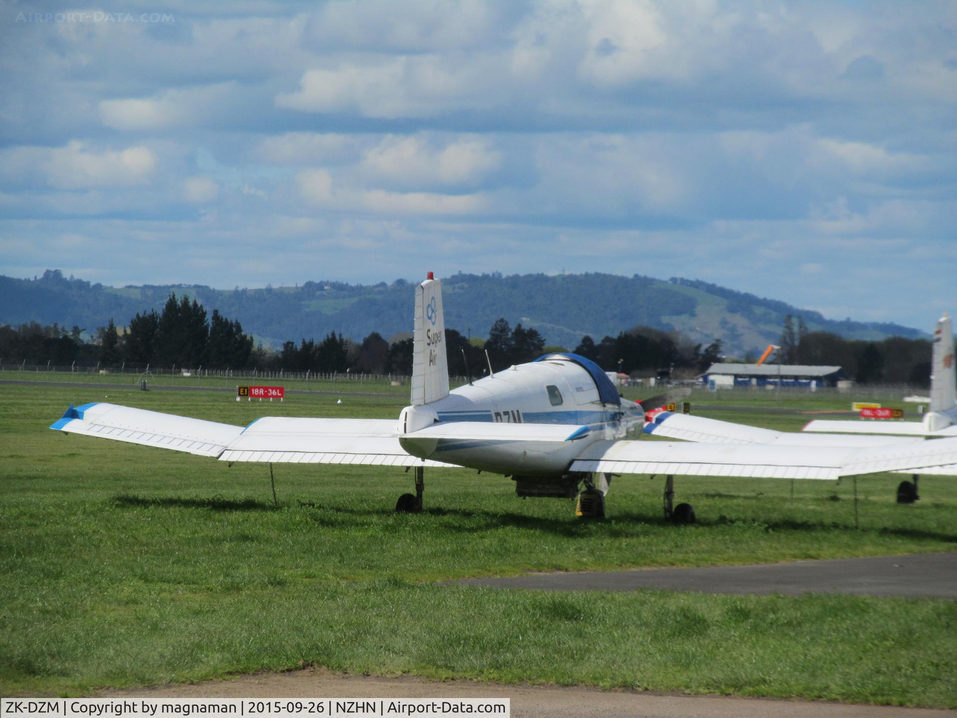 ZK-DZM, NZ Aerospace FU24-950 C/N 214, outside SUPER AIR base hamilton
