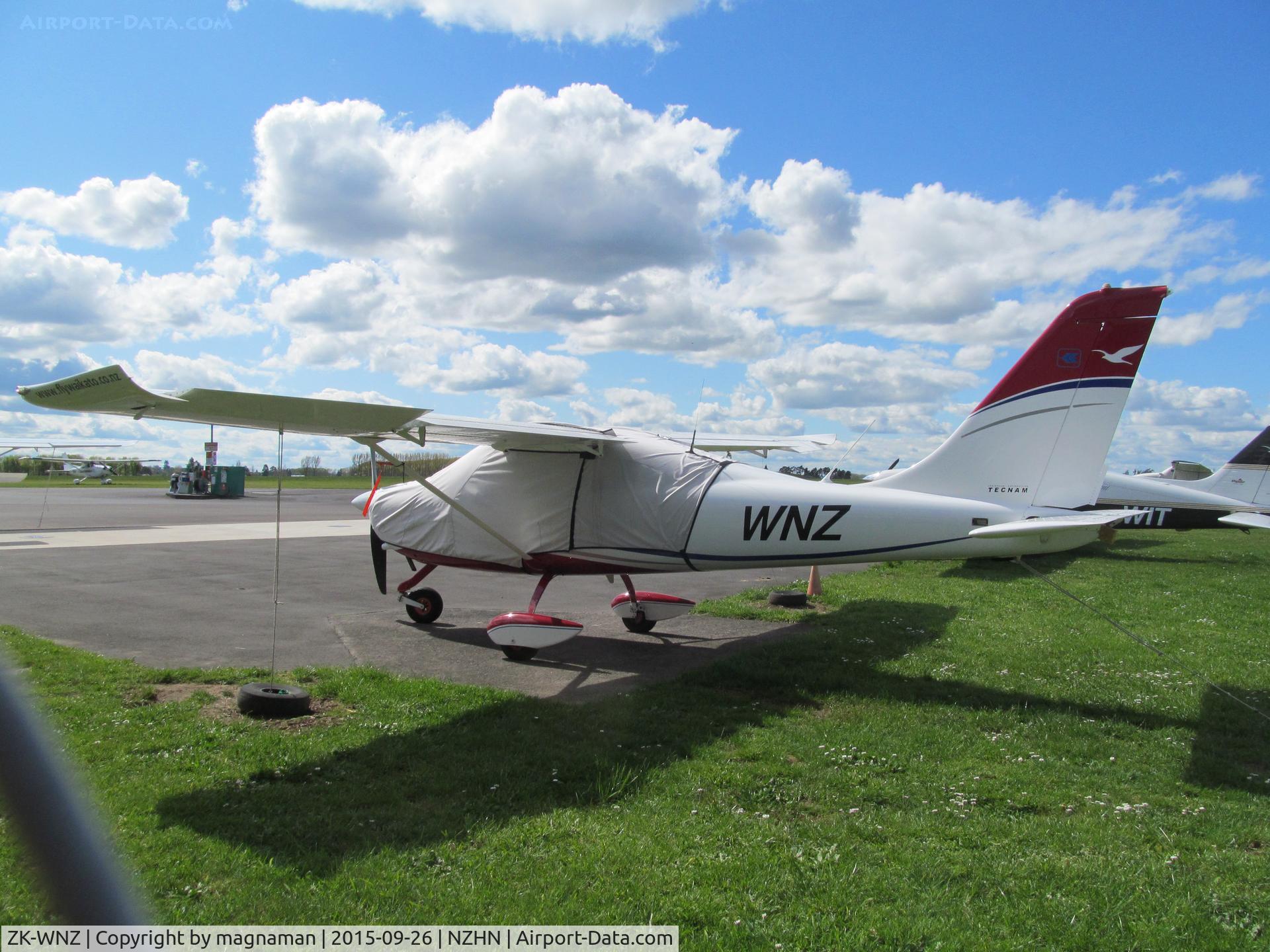 ZK-WNZ, Tecnam P-2008 C/N 071, On flying club apron