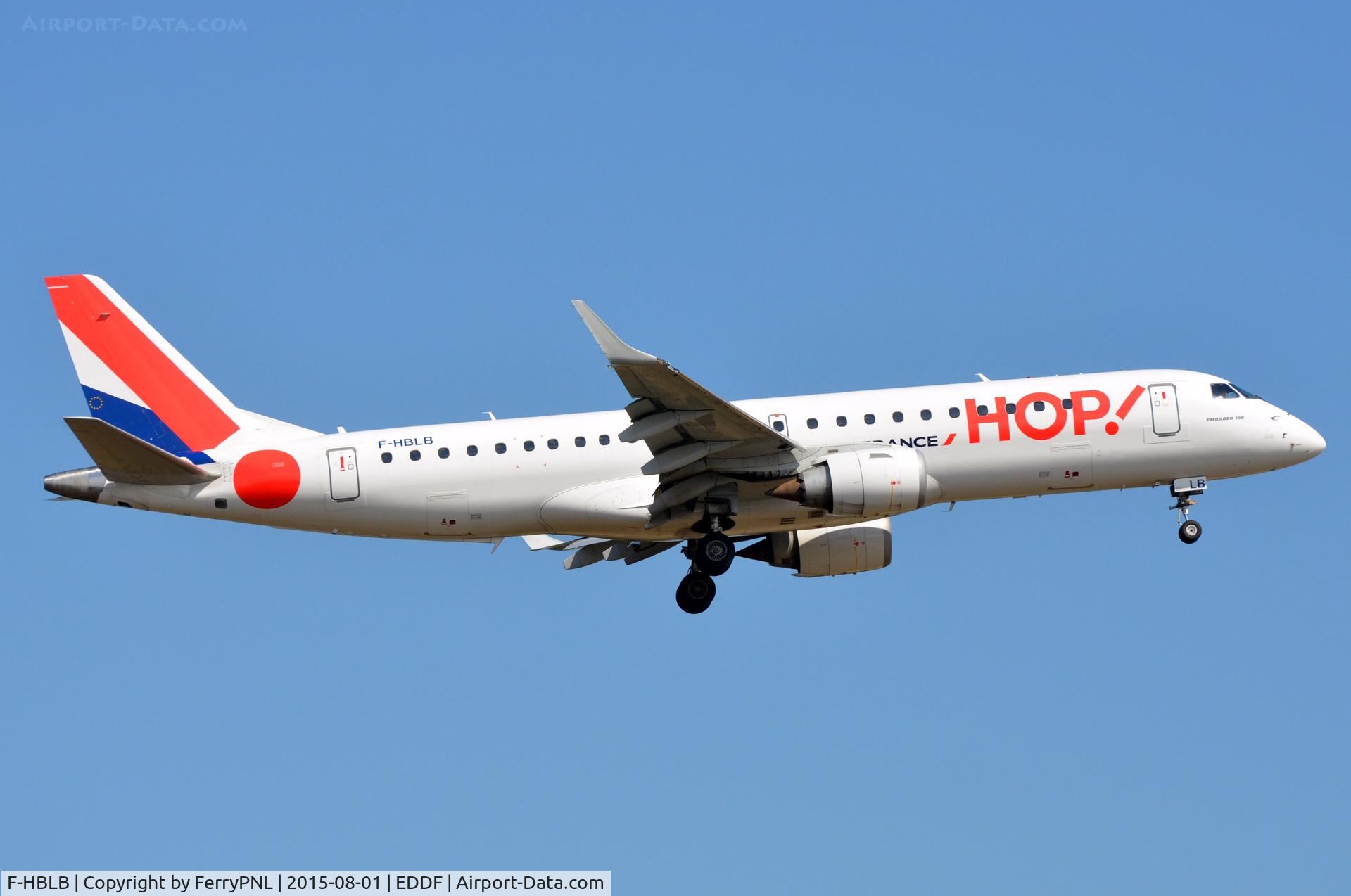 F-HBLB, 2007 Embraer 190LR (ERJ-190-100LR) C/N 19000060, Hop ERJ190