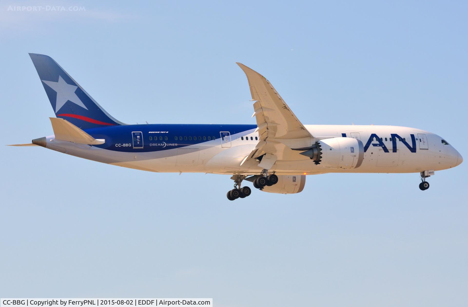 CC-BBG, 2014 Boeing 787-8 Dreamliner Dreamliner C/N 38477, LAN B788 arriving from Madrid.