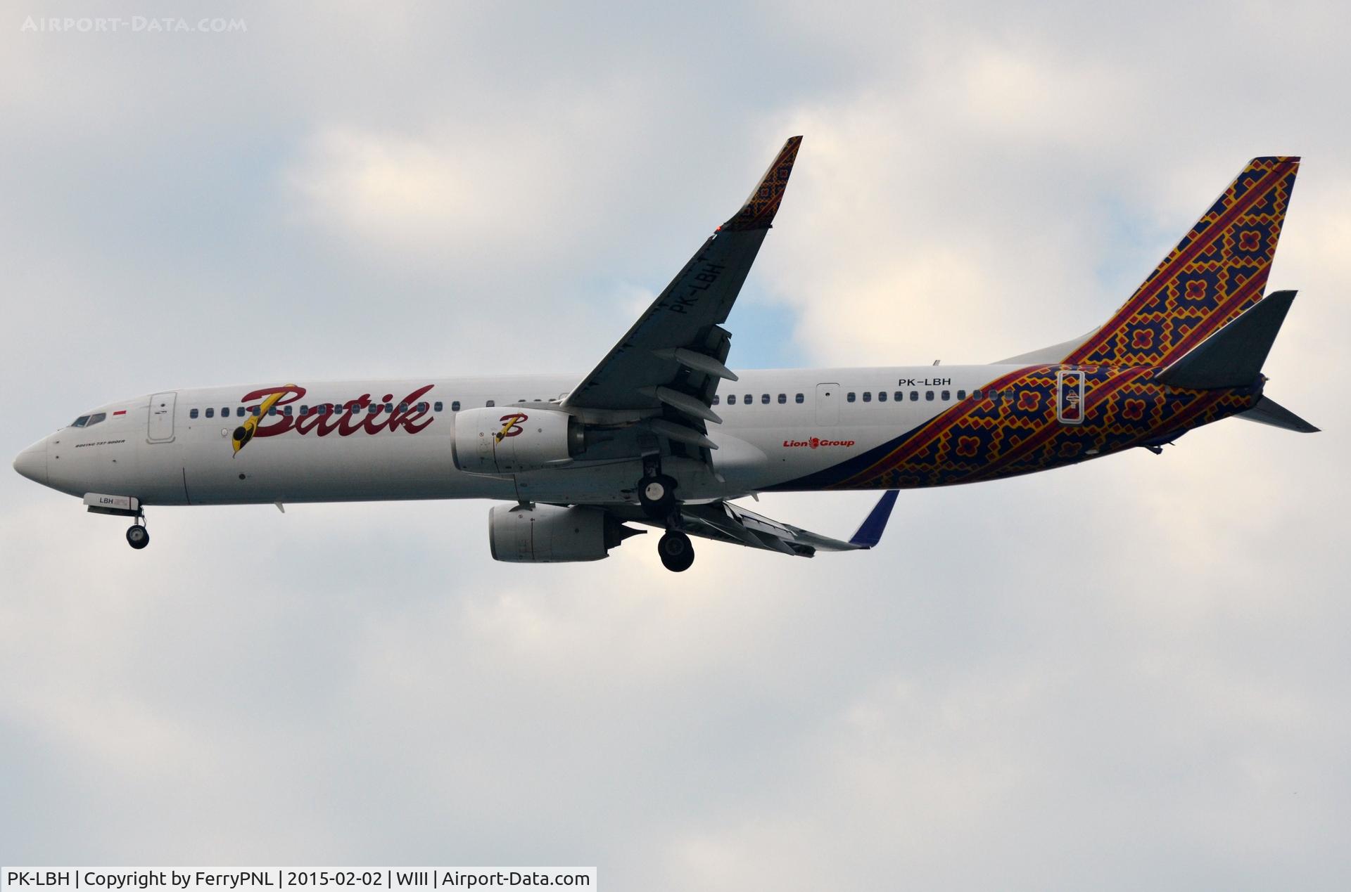 PK-LBH, 2013 Boeing 737-9GP/ER C/N 38730, Batik Air B739 landing in CGK