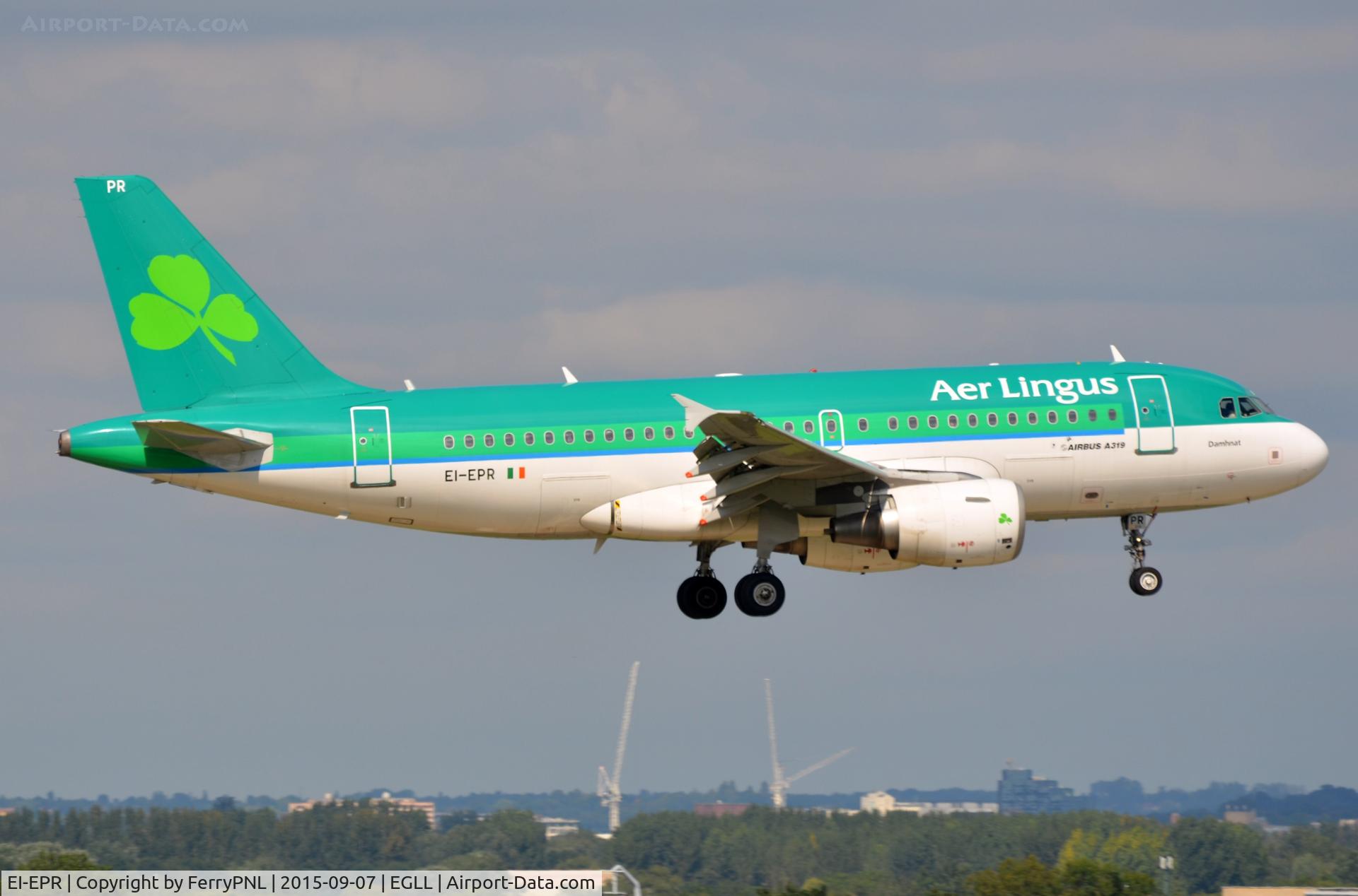 EI-EPR, 2007 Airbus A319-111 C/N 3169, Aer Lingus A319