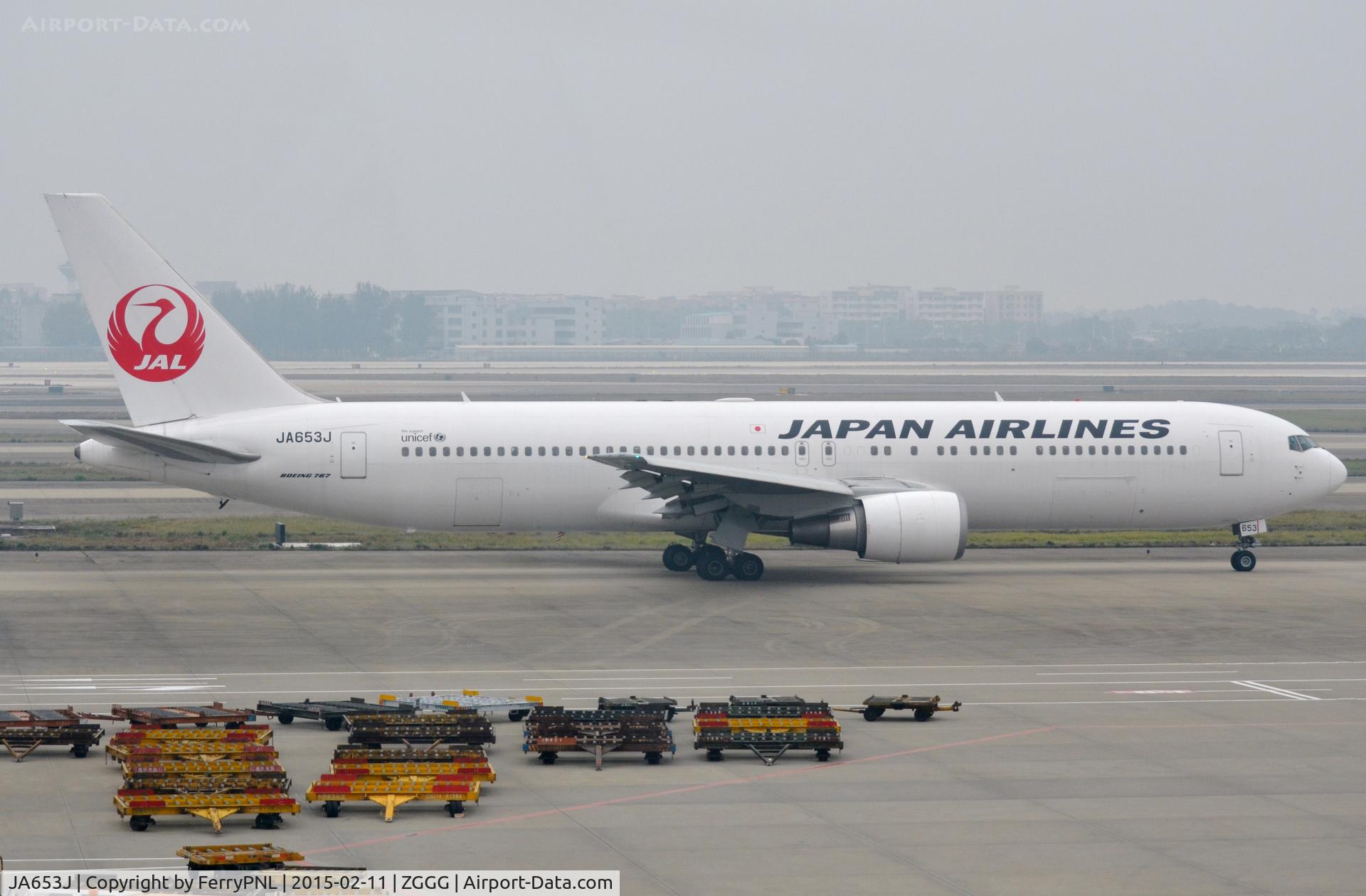 JA653J, 2010 Boeing 767-346/ER C/N 40365, JAL B763 in a grey Guanzhou