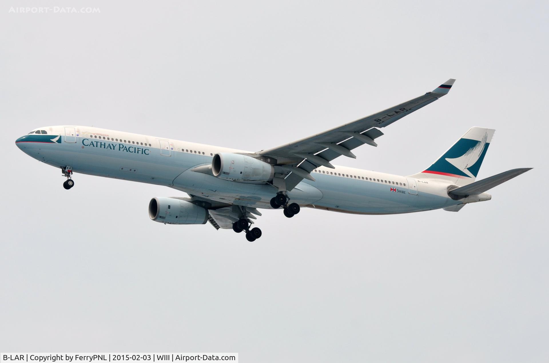 B-LAR, 2012 Airbus A330-343 C/N 1362, Cathay A333 arriving in CGK