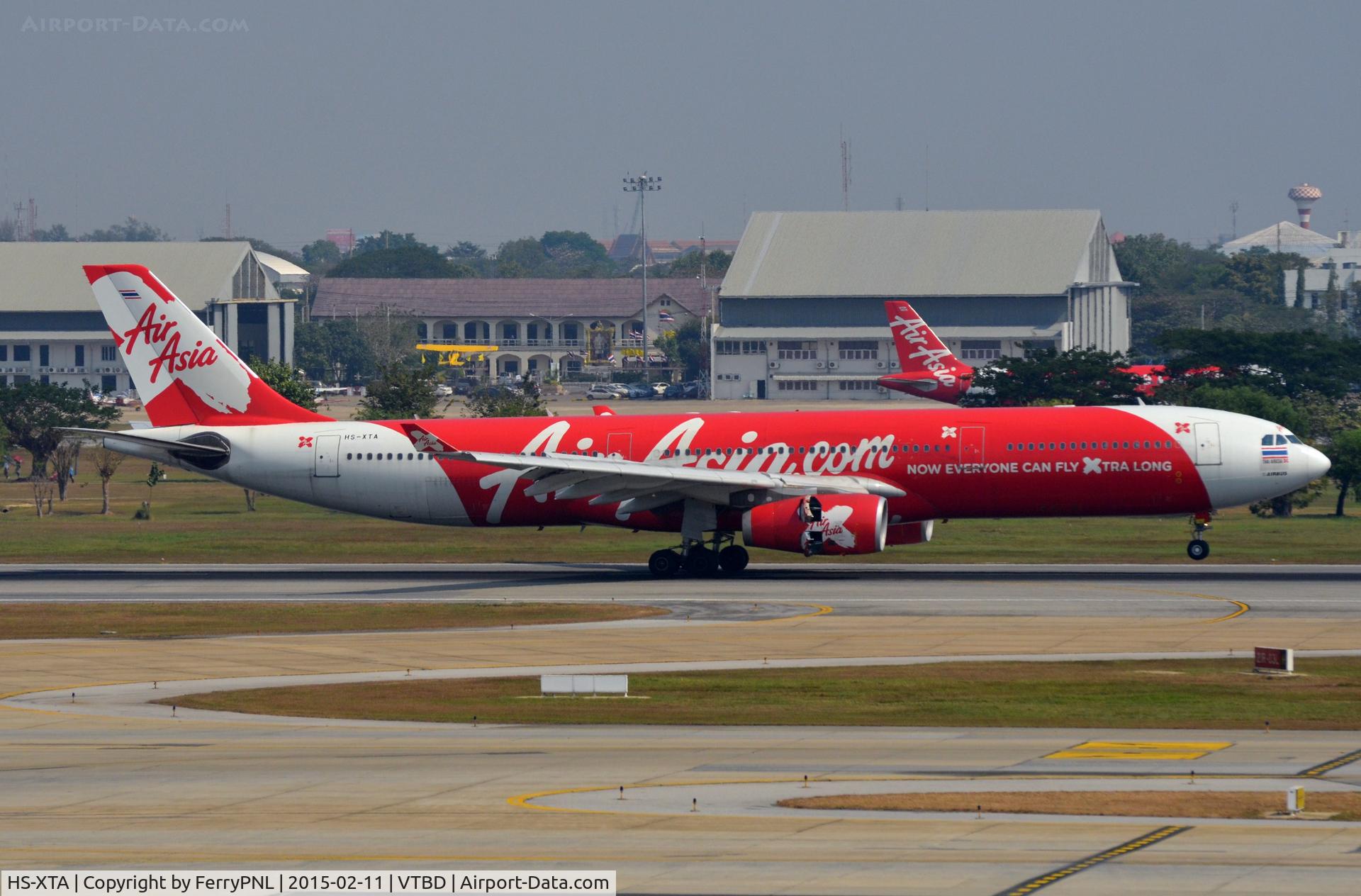 HS-XTA, 2005 Airbus A330-343 C/N 662, Air Asia A333 touching down