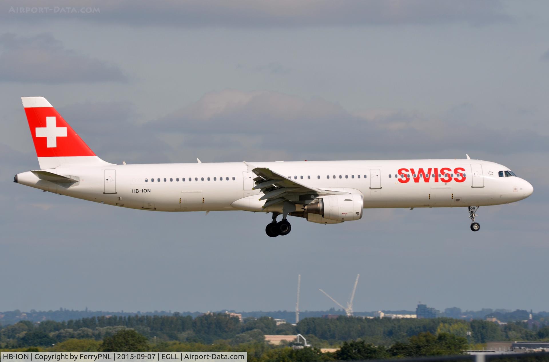 HB-ION, 2013 Airbus A321-212 C/N 5567, Swiss A321