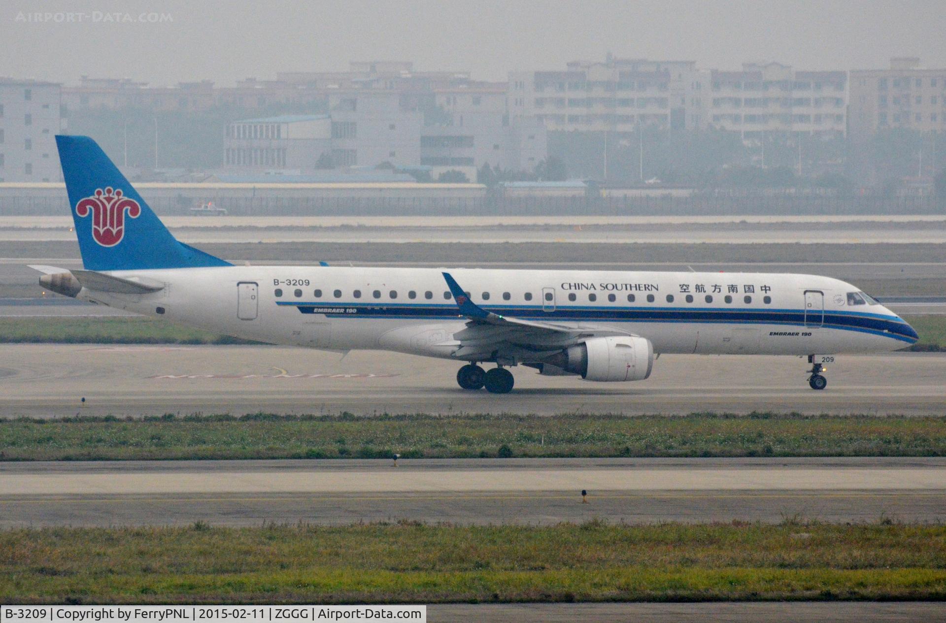 B-3209, 2012 Embraer 190LR (ERJ-190-100LR) C/N 19000564, CZ ERJ190