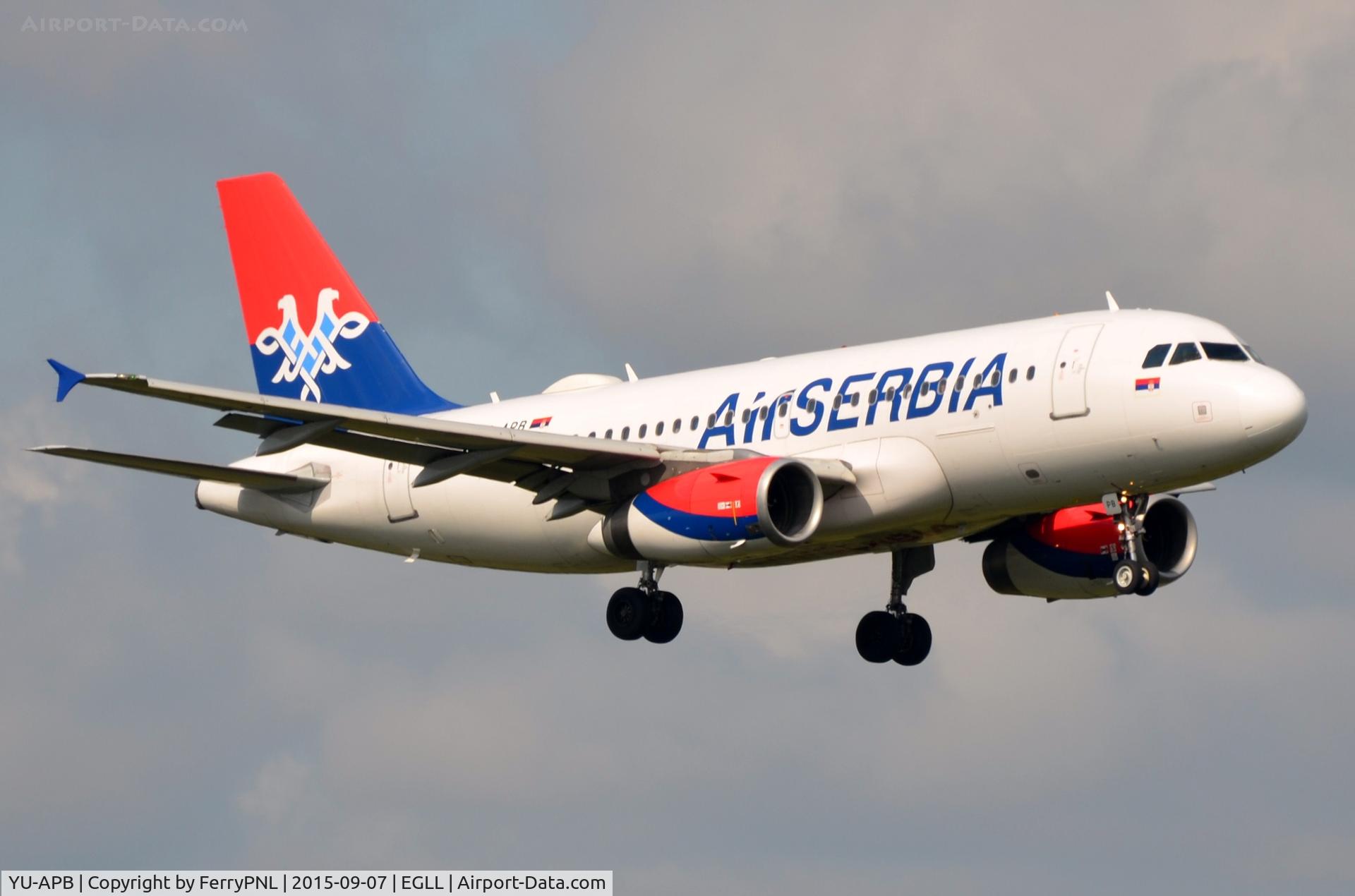 YU-APB, 2004 Airbus A319-132 C/N 2296, AirSerbia A319