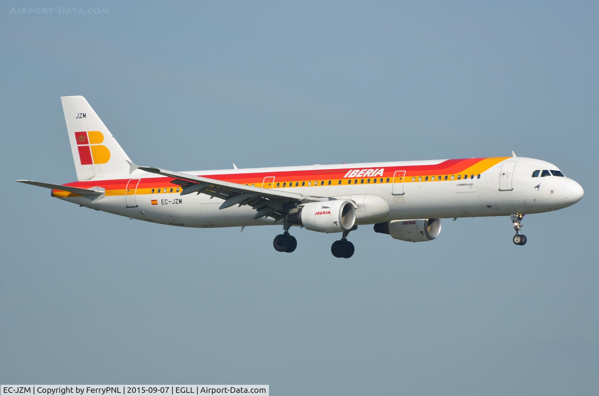 EC-JZM, 2007 Airbus A321-212 C/N 2996, Iberia A321