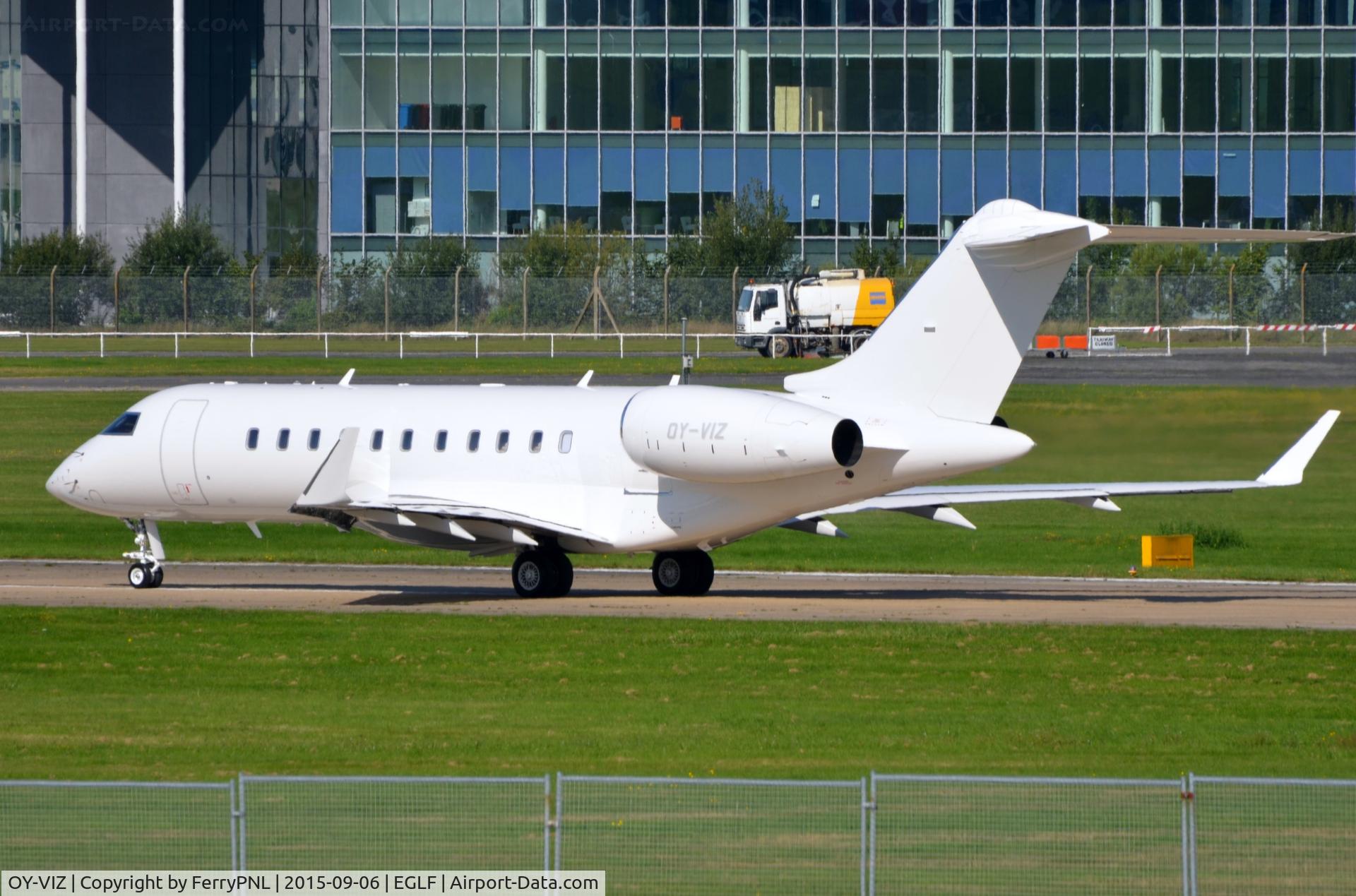 OY-VIZ, 2013 Bombardier BD-700-1A11 Global 5000 C/N 9544, Danish Global without any color.