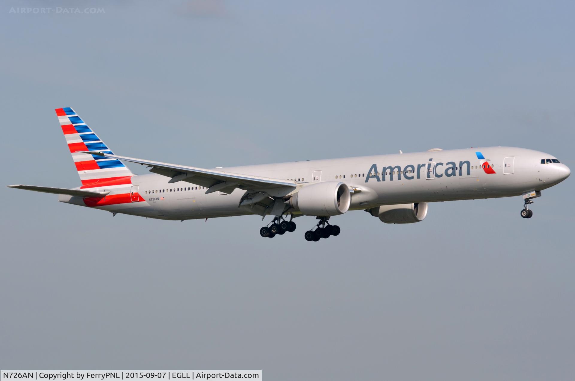 N726AN, 2013 Boeing 777-323/ER C/N 31550, American B773