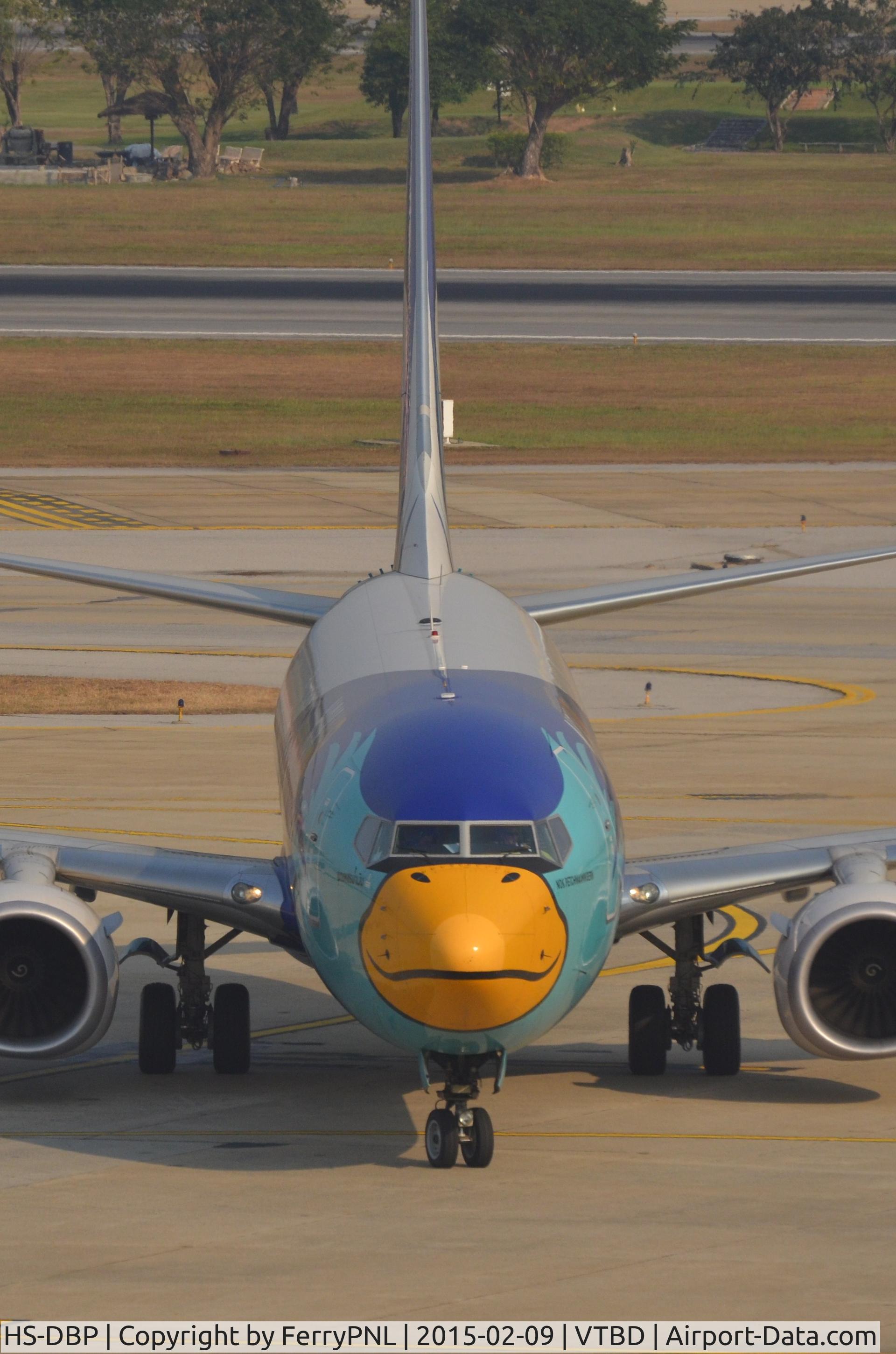 HS-DBP, 2014 Boeing 737-8FZ C/N 39336, Nok Air bird head on.