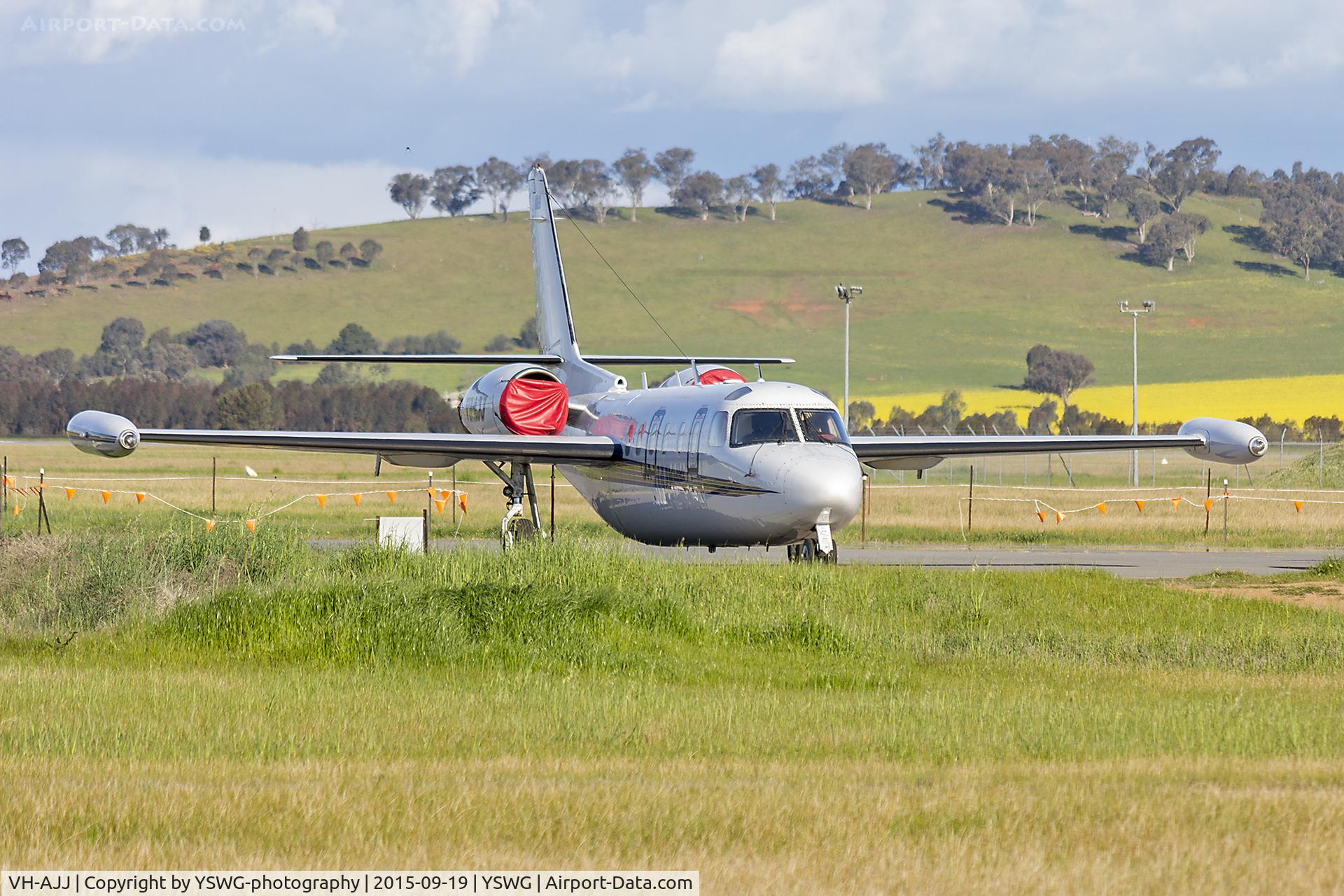 VH-AJJ, 1979 Israel Aircraft Industries IAI-1124 Westwind C/N 248, Pel-Air (VH-AJJ) IAI Westwind 1124 at Wagga Wagga Airport.