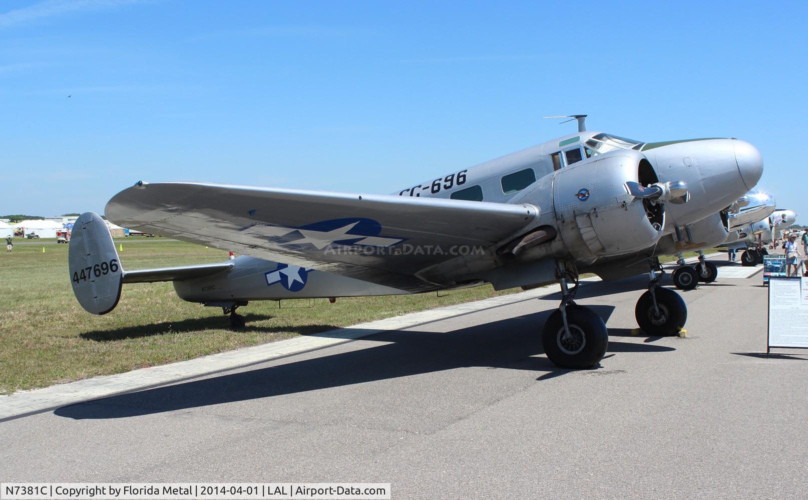 N7381C, 1944 Beech C18S C/N 8104, Beech C-45