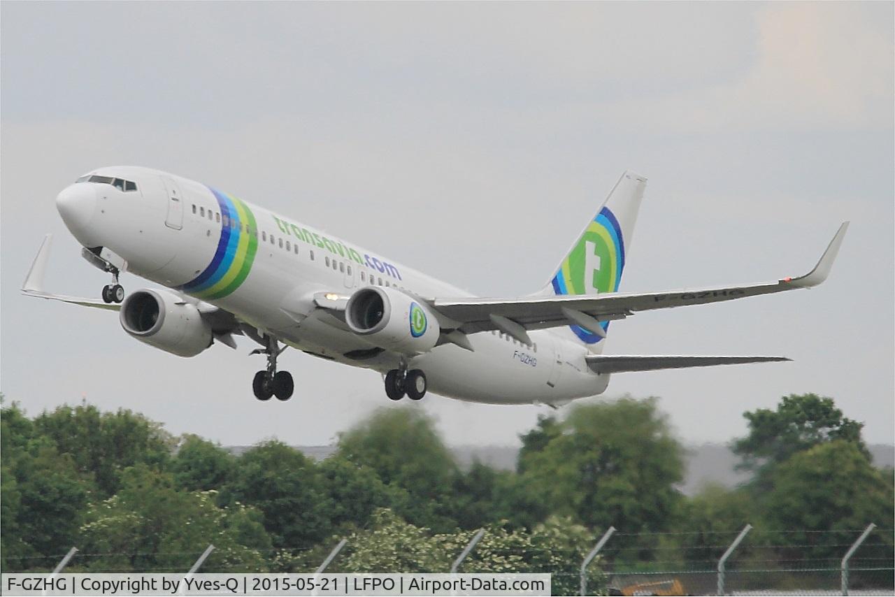F-GZHG, 2002 Boeing 737-8K2 C/N 30650, Boeing 737-8K2, Take off rwy 24, Paris-Orly airport (LFPO-ORY)