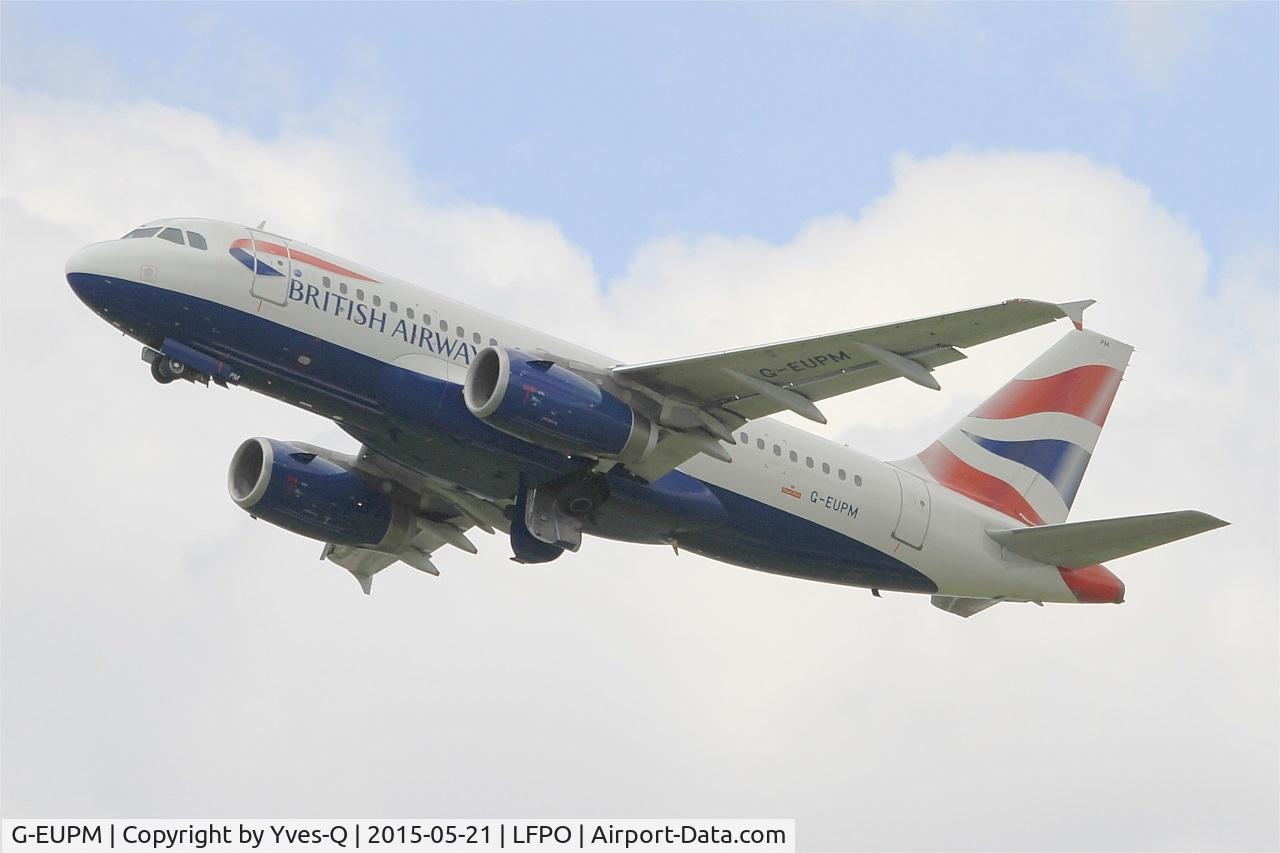 G-EUPM, 2000 Airbus A319-131 C/N 1258, Airbus A319-131, Take off Rwy 24, Paris-Orly Airport (LFPO-ORY)