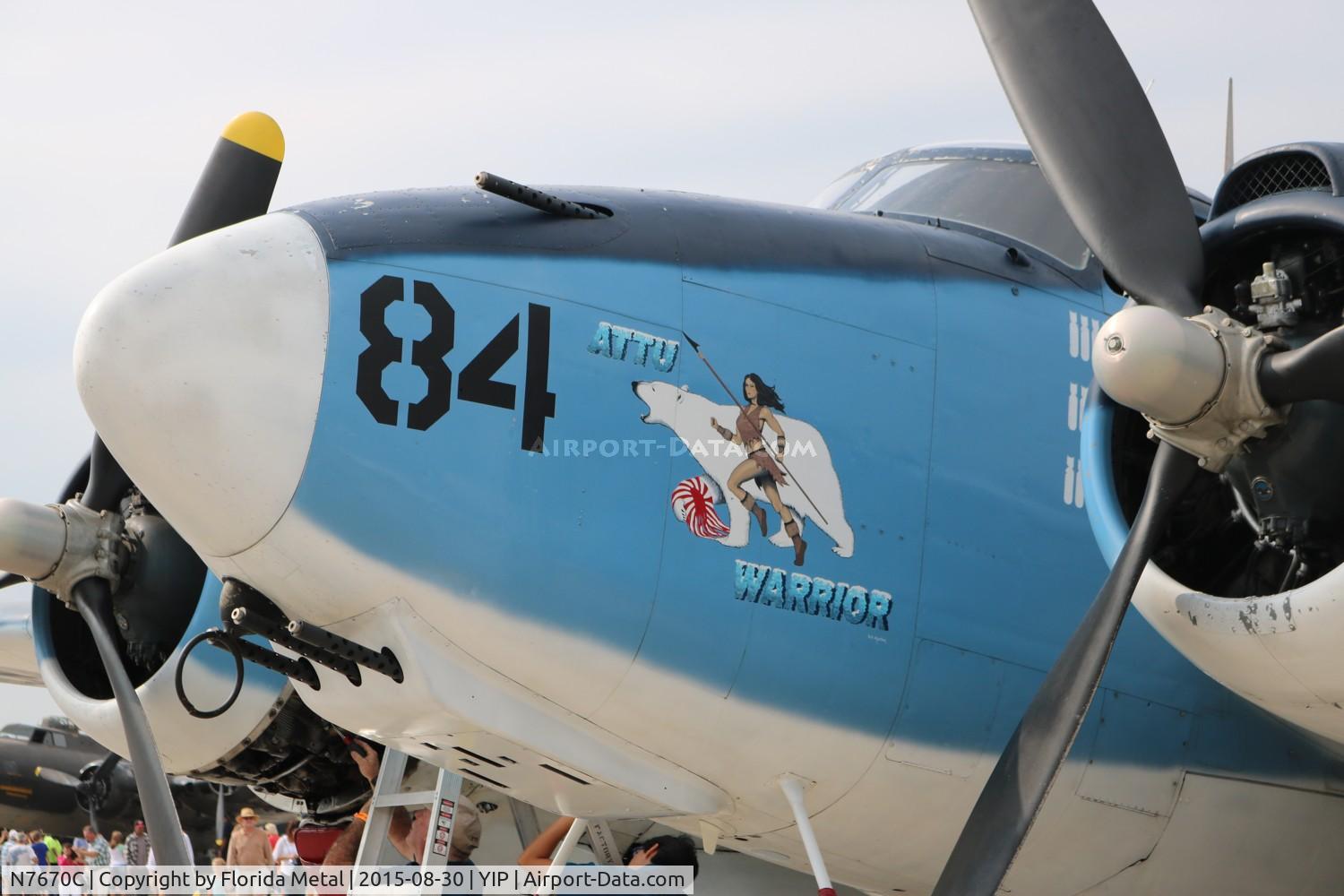 N7670C, 1945 Lockheed PV-2 Harpoon C/N 15-1438, PV-2 Harpoon
