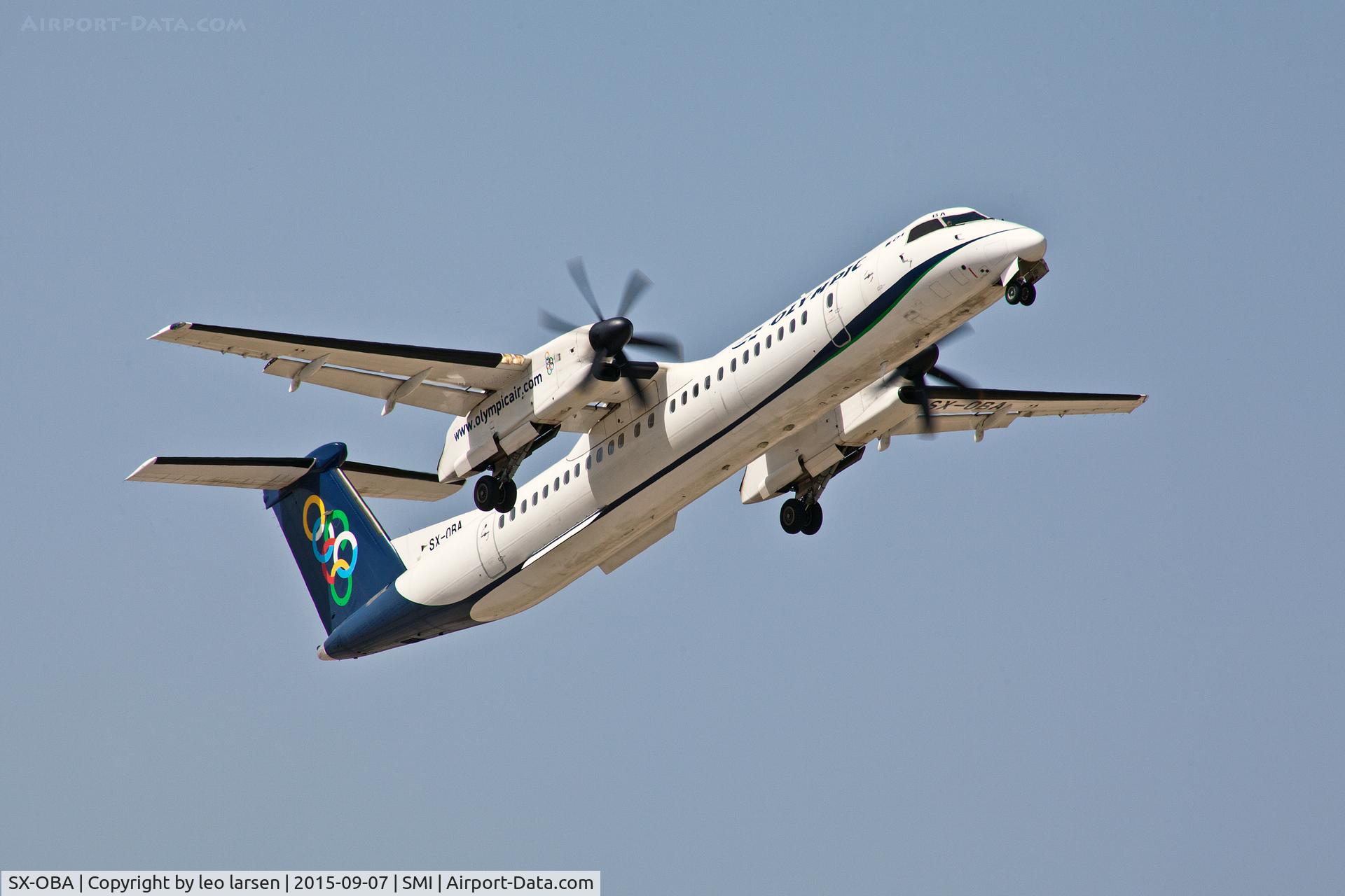 SX-OBA, 2009 De Havilland Canada DHC-8-402Q Dash 8 C/N 4267, Samos Greece 7.9.15