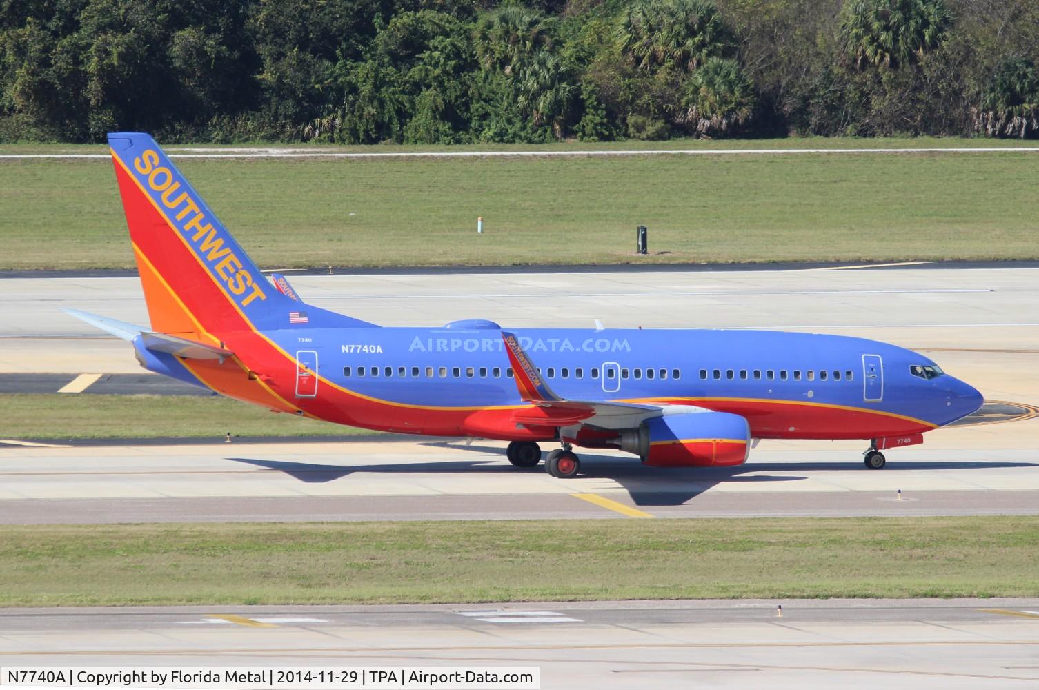 N7740A, 2007 Boeing 737-7BD C/N 33927, Southwest
