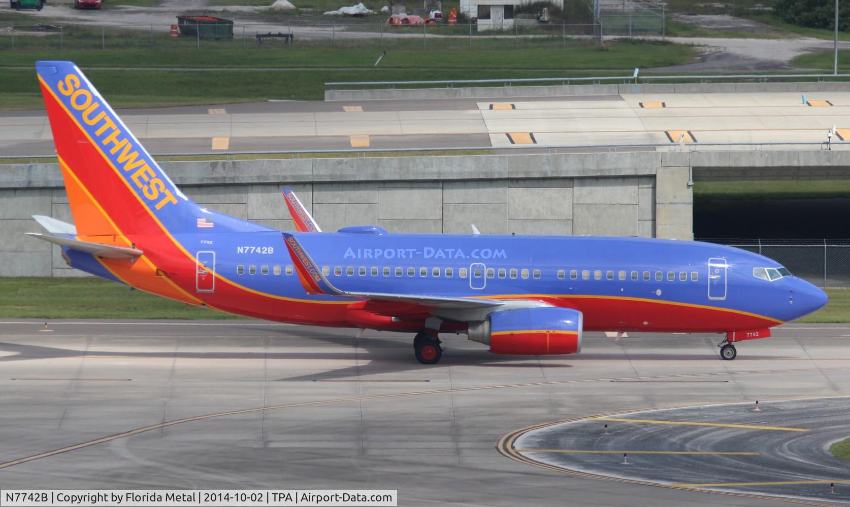 N7742B, 2007 Boeing 737-7BD C/N 33928, Southwest