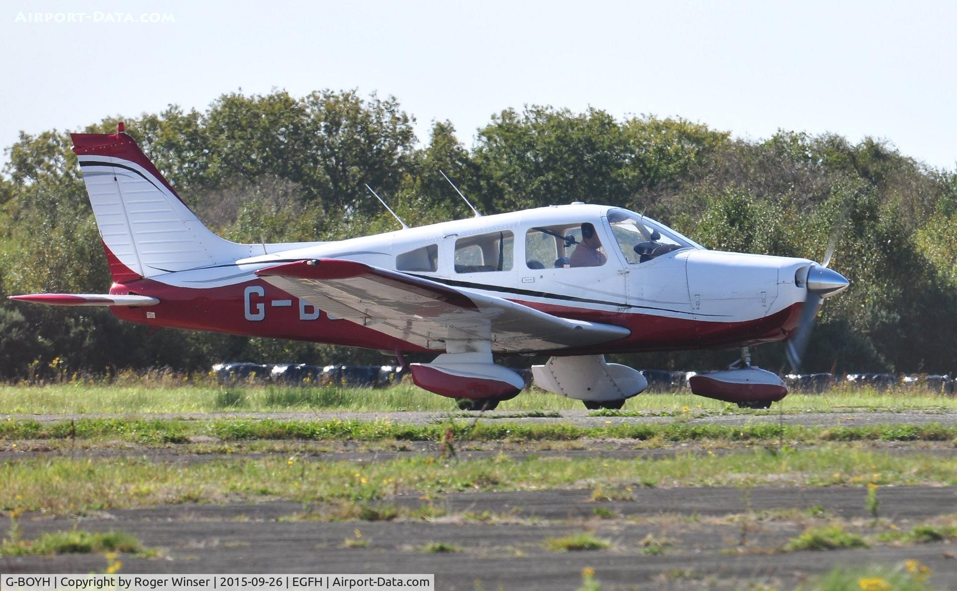 G-BOYH, 1977 Piper PA-28-151 Cherokee Warrior C/N 28-7715290, Visiting Cherokee Warrior.