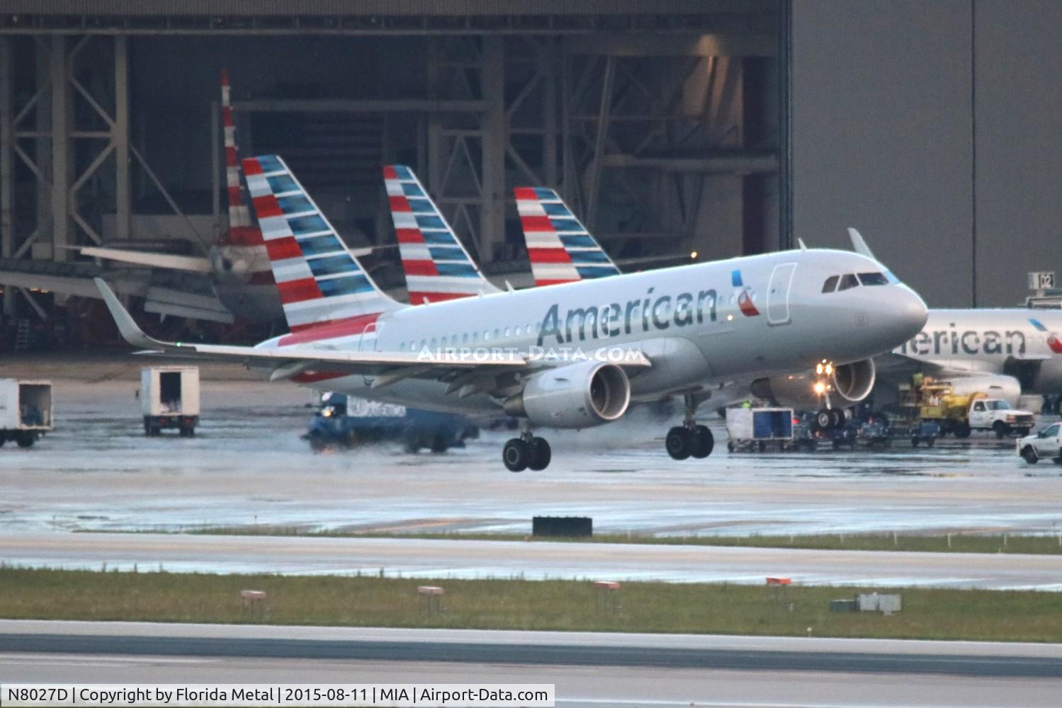 N8027D, 2015 Airbus A319-115 C/N 6437, American