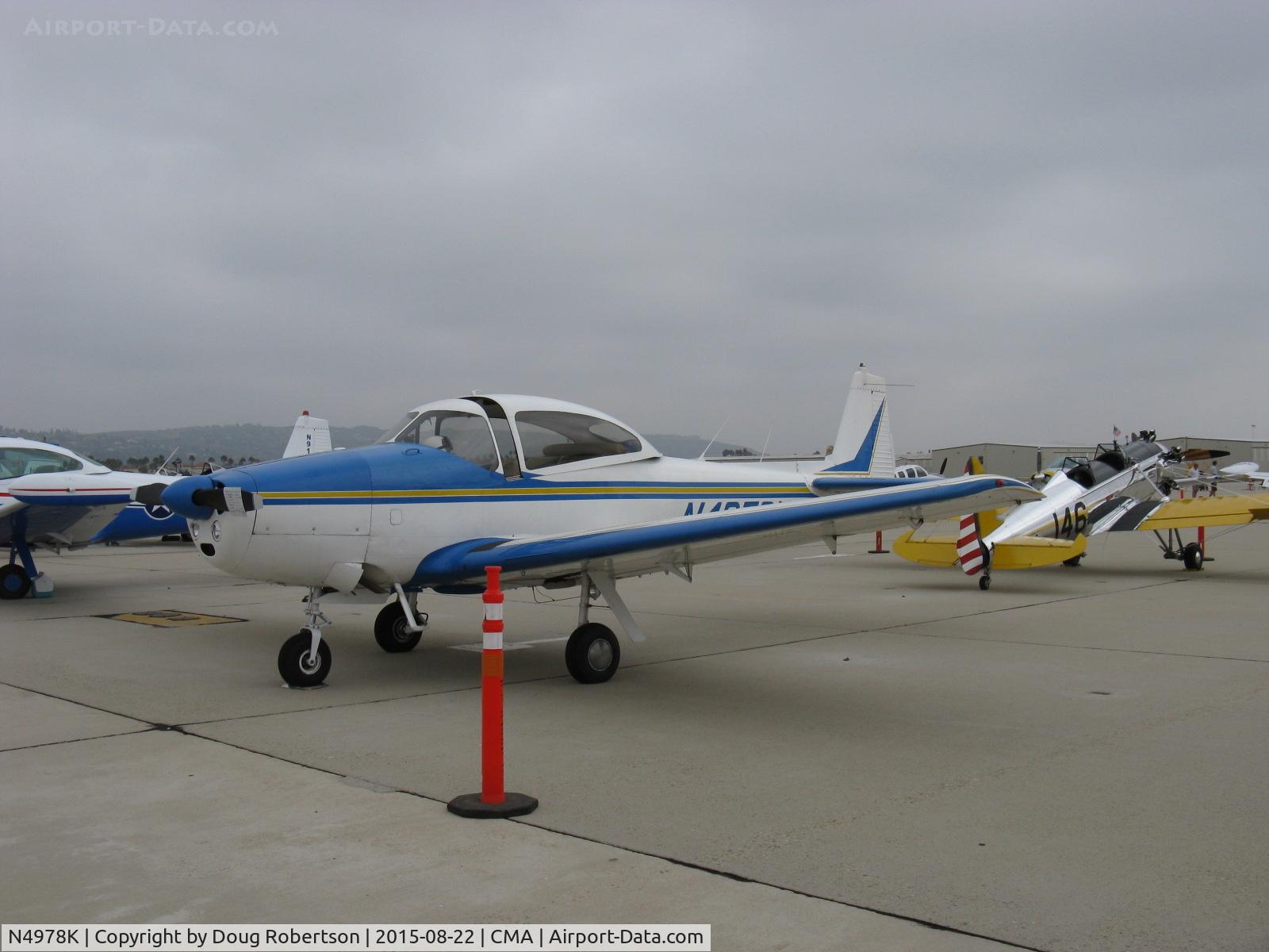 N4978K, 1949 Ryan Navion A C/N NAV-4-1978, 1949 Ryan Navion A upgraded to NAVION Super 260, Continental GO-435-C2 260 Hp upgrade to 1951 version. Beautiful airplane.