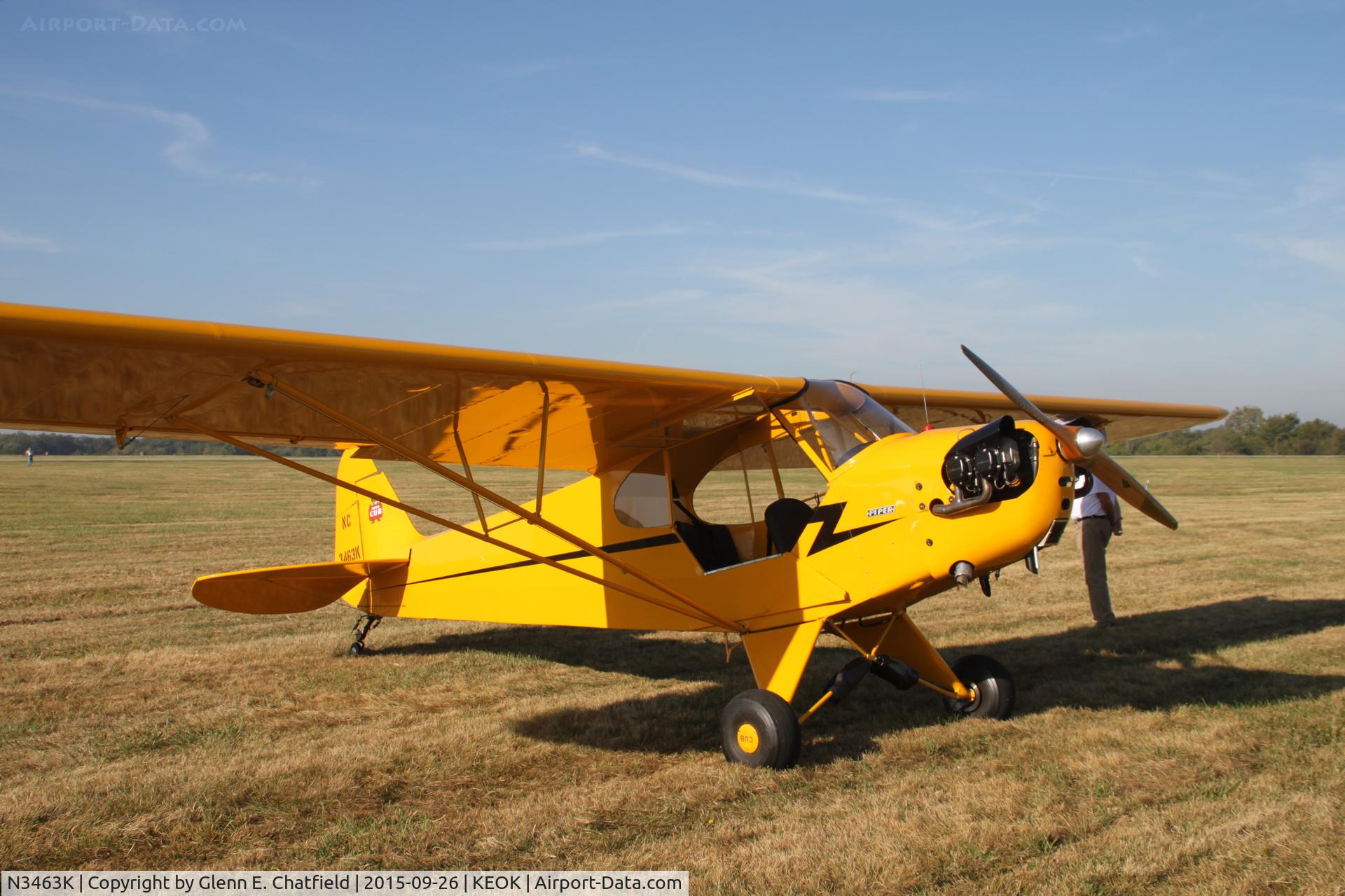 N3463K, 1946 Piper J3C-65 Cub Cub C/N 22156, At the L-bird fly in