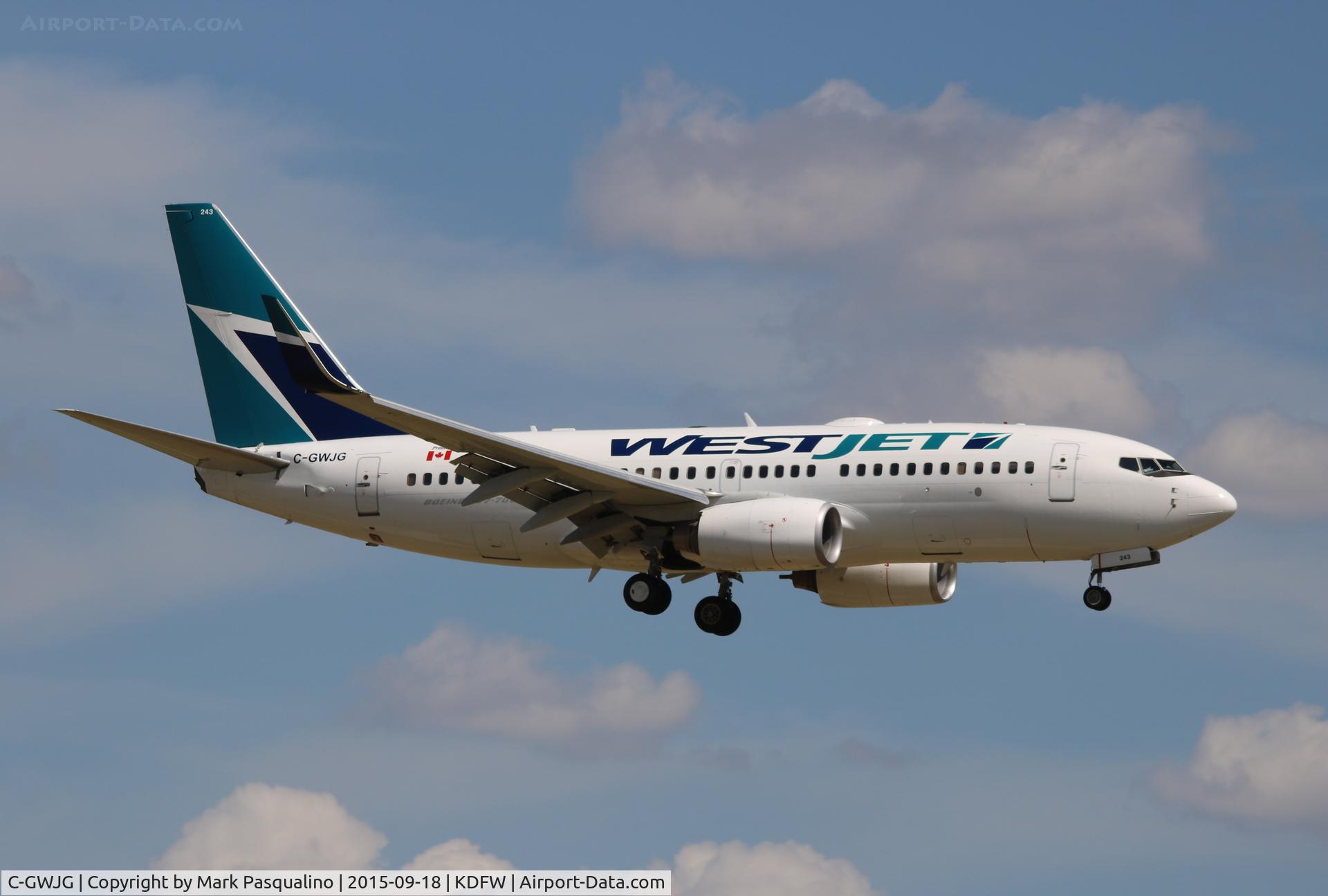 C-GWJG, 2007 Boeing 737-7CT C/N 35504, Boeing 737-700