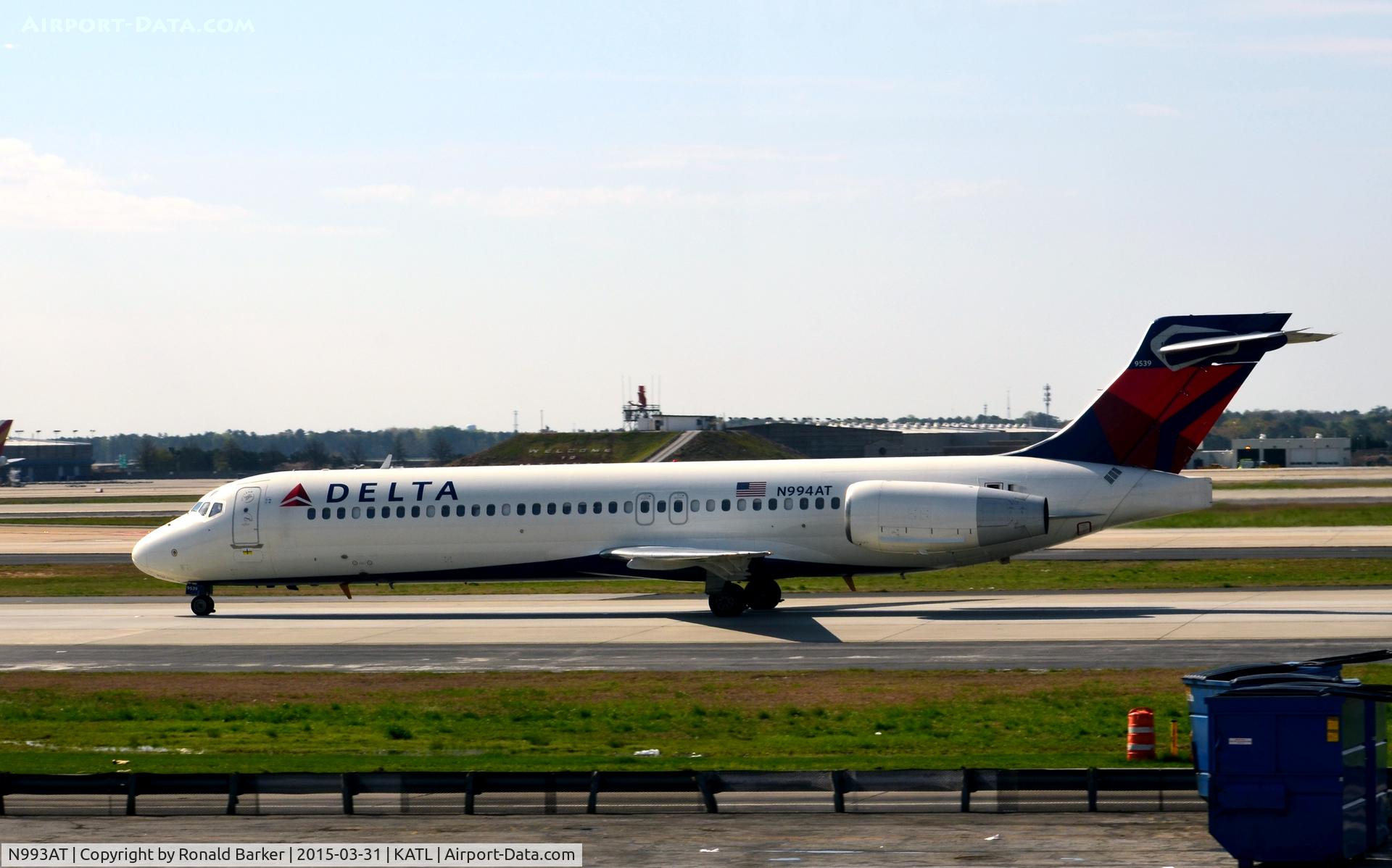 N993AT, 2002 Boeing 717-200 C/N 55137, Taxi Atlanta