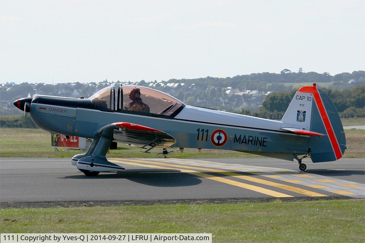 111, Mudry CAP-10B C/N 111, Mudry CAP-10 B, Taxiing to parking area, Morlaix-Ploujean airport (LFRU-MXN) air show in september 2014