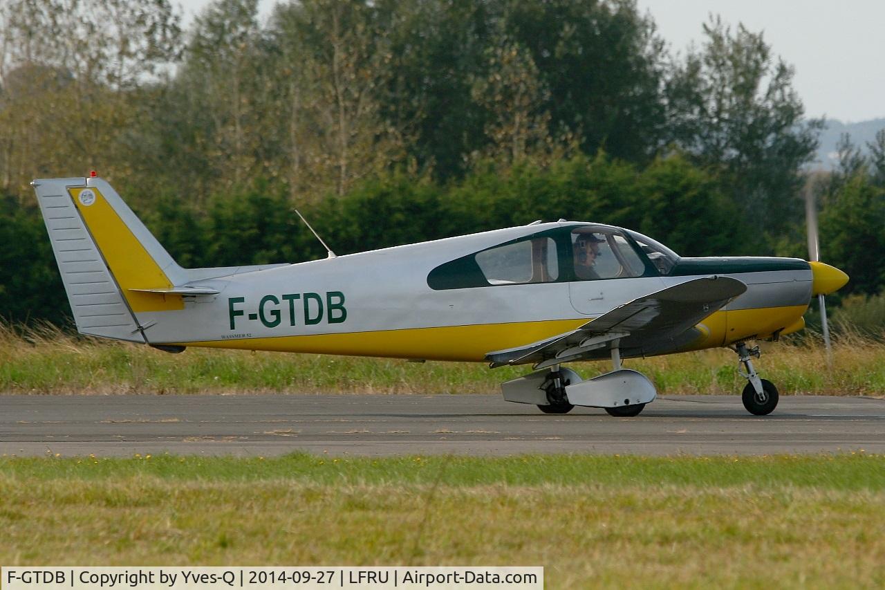 F-GTDB, Wassmer WA-52 Europa C/N 78, Wassmer WA-52 Europa, Landing rwy 05, Morlaix-Ploujean airport (LFRU-MXN)