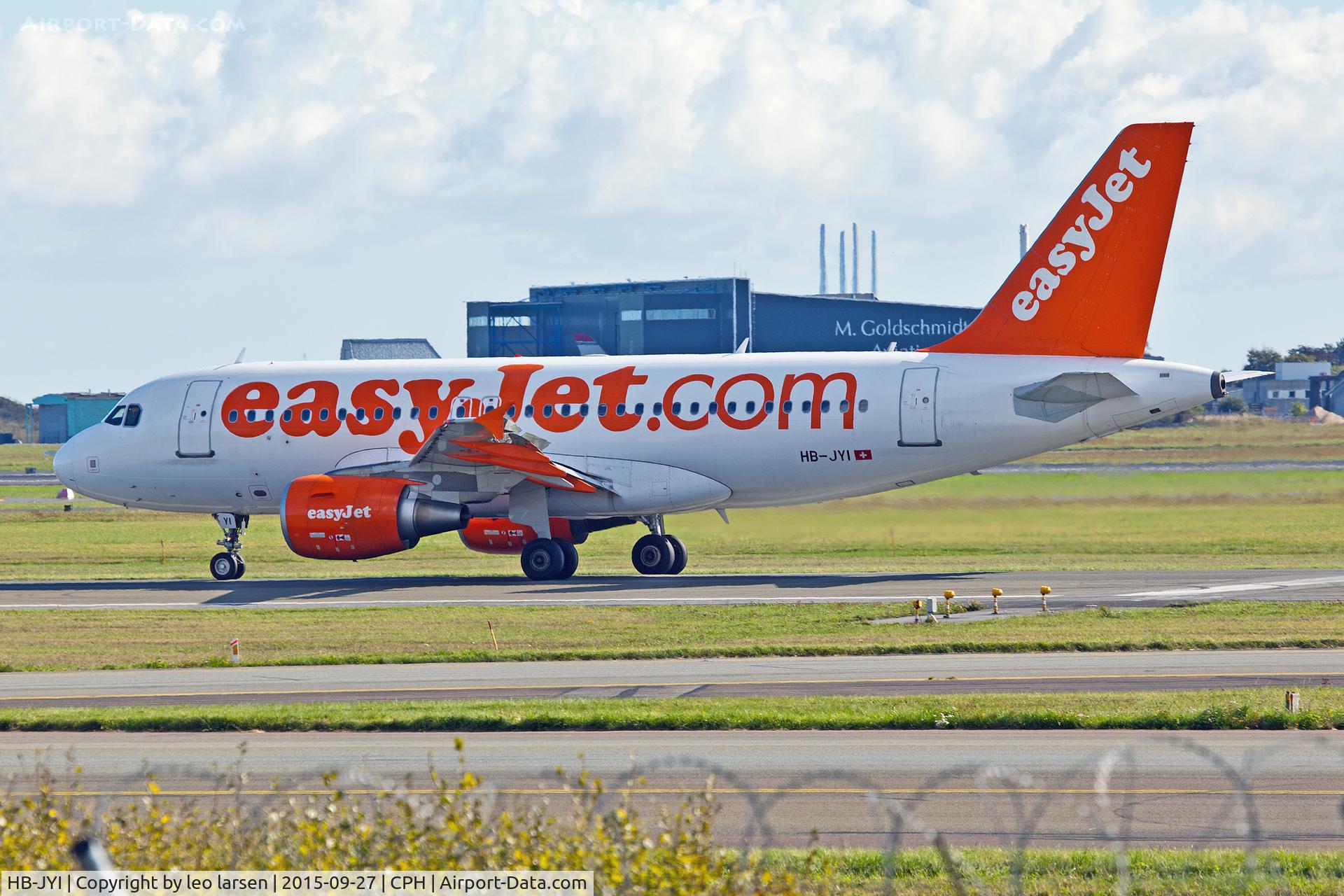 HB-JYI, 2011 Airbus A319-111 C/N 4744, Copenhagen 27.9.15