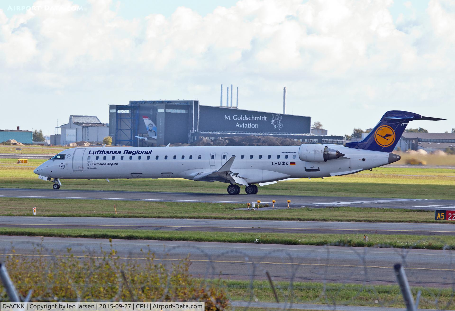 D-ACKK, 2006 Bombardier CRJ-900LR (CL-600-2D24) C/N 15094, Copenhagen 27.9.15