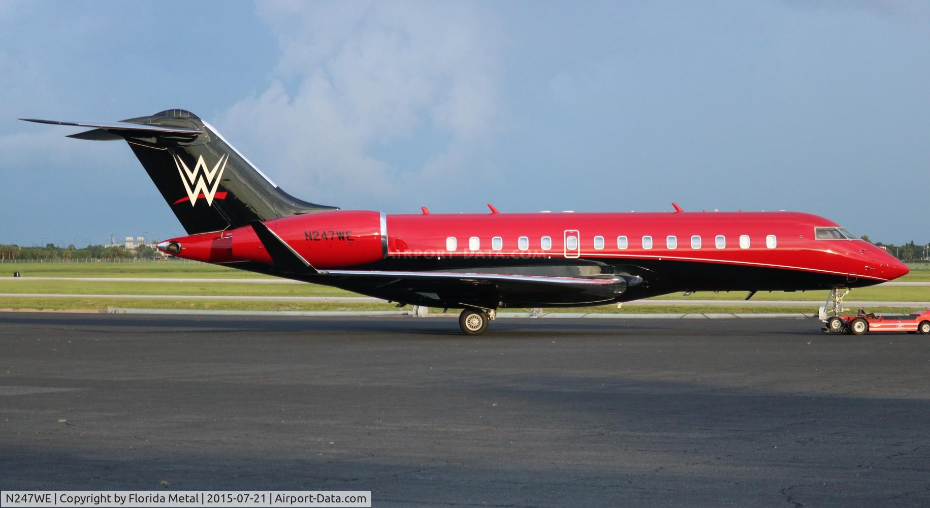 N247WE, 2007 Bombardier BD-700-1A11 Global 5000 C/N 9245, WWE Wrestling Global 5000