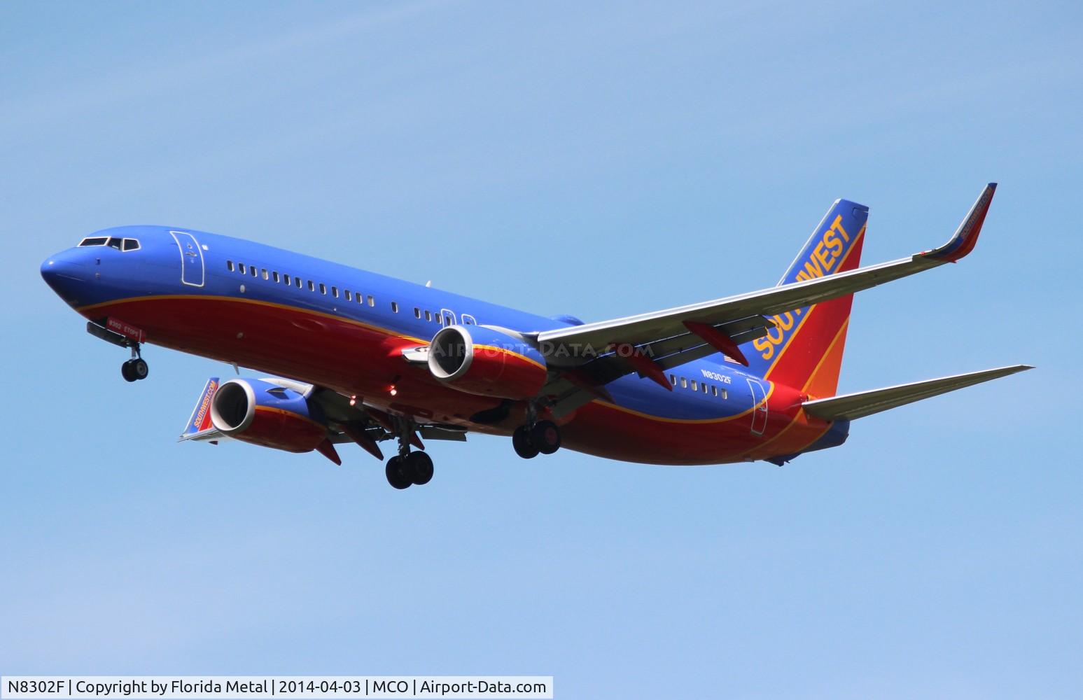 N8302F, 2012 Boeing 737-8H4 C/N 36680, Southwest