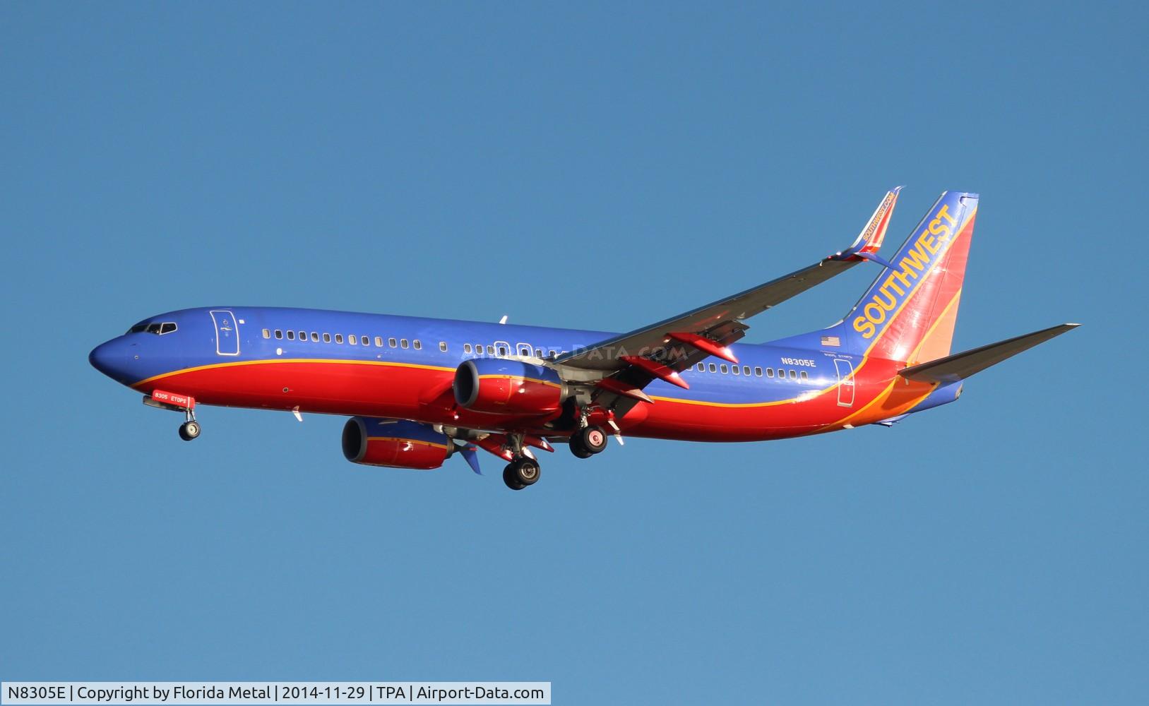 N8305E, 2012 Boeing 737-8H4 C/N 36683, Southwest