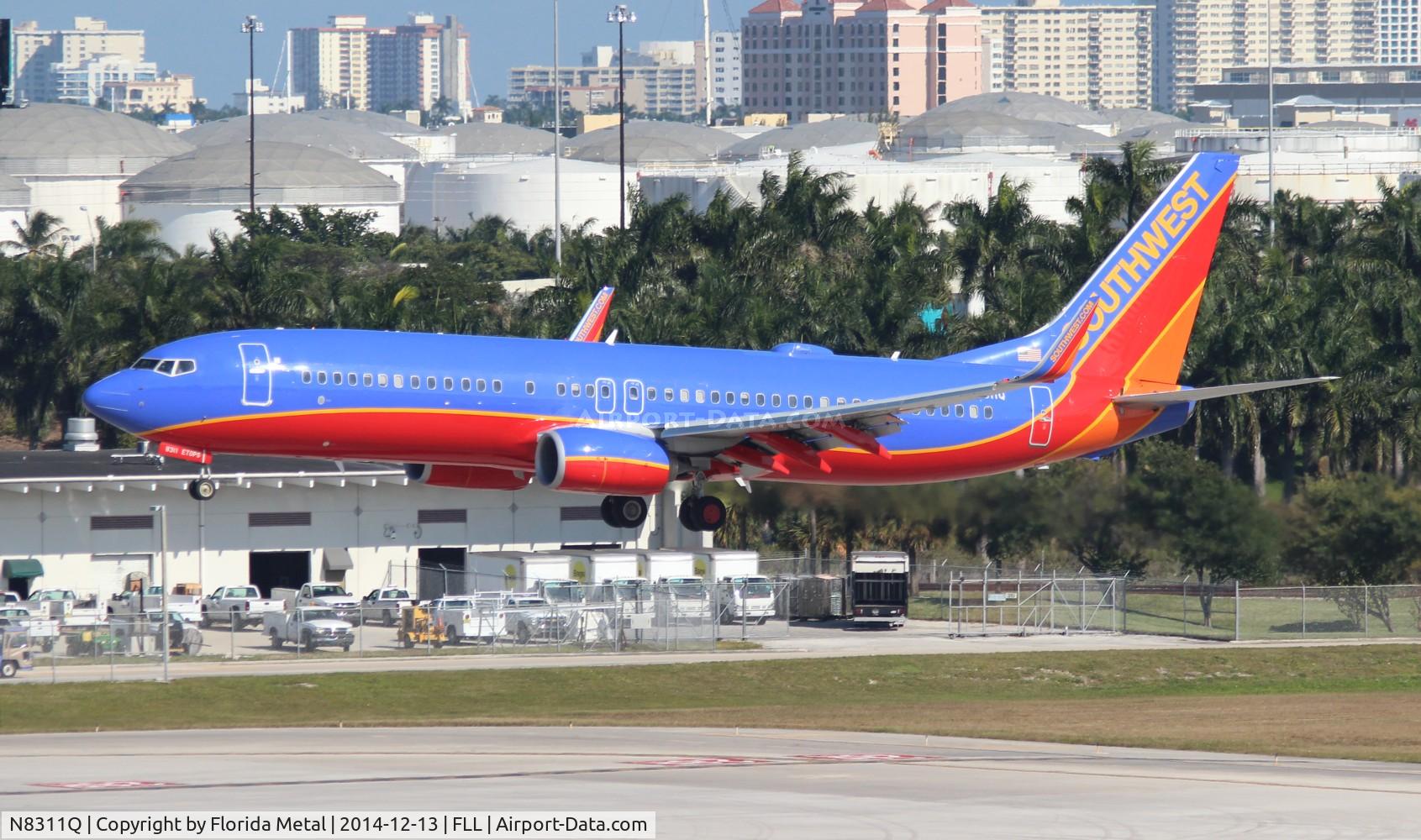 N8311Q, 2012 Boeing 737-8H4 C/N 38808, Southwest