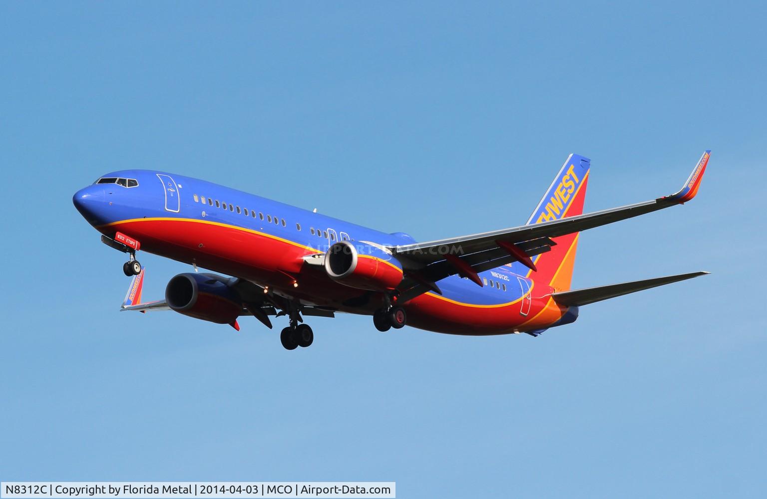 N8312C, 2012 Boeing 737-8H4 C/N 38809, Southwest