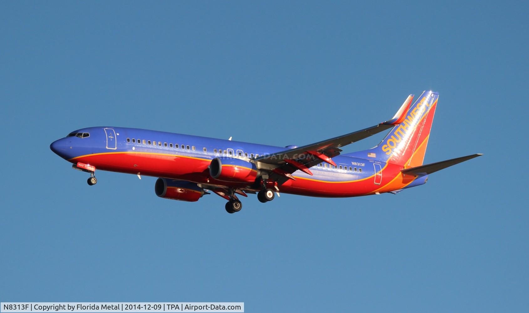 N8313F, 2012 Boeing 737-8H4 C/N 38810, Southwest